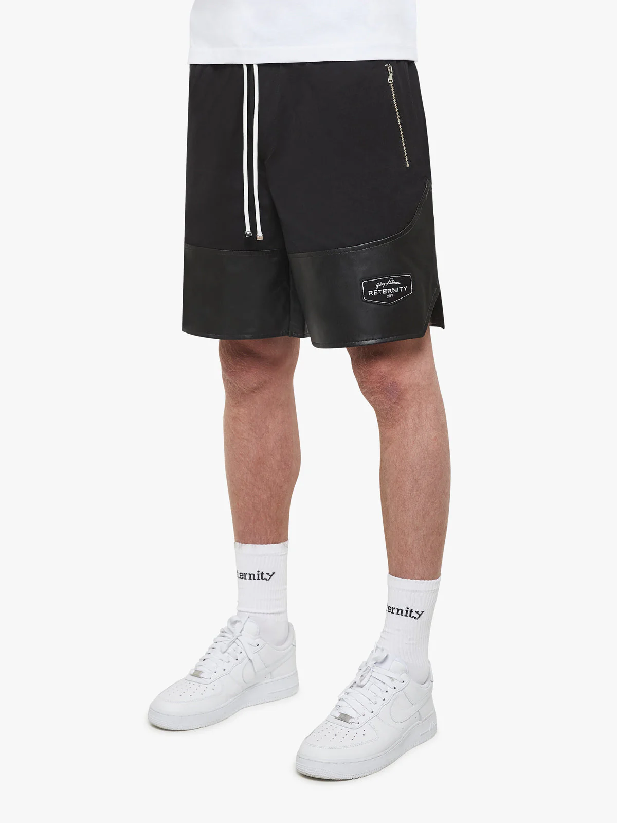 SPLIT SHORTS - BLACK/BLACK - Image 3