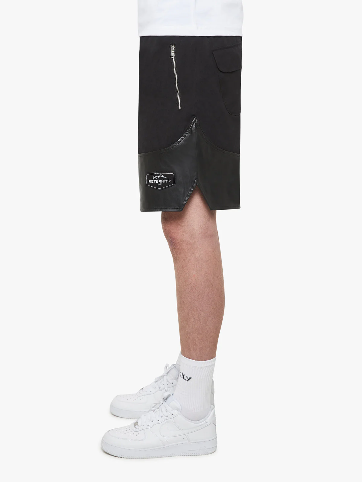 SPLIT SHORTS - BLACK/BLACK - Image 4
