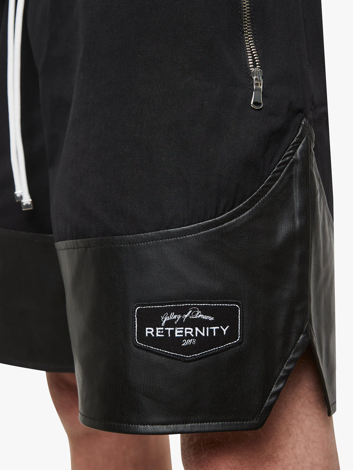 SPLIT SHORTS - BLACK/BLACK - Image 6
