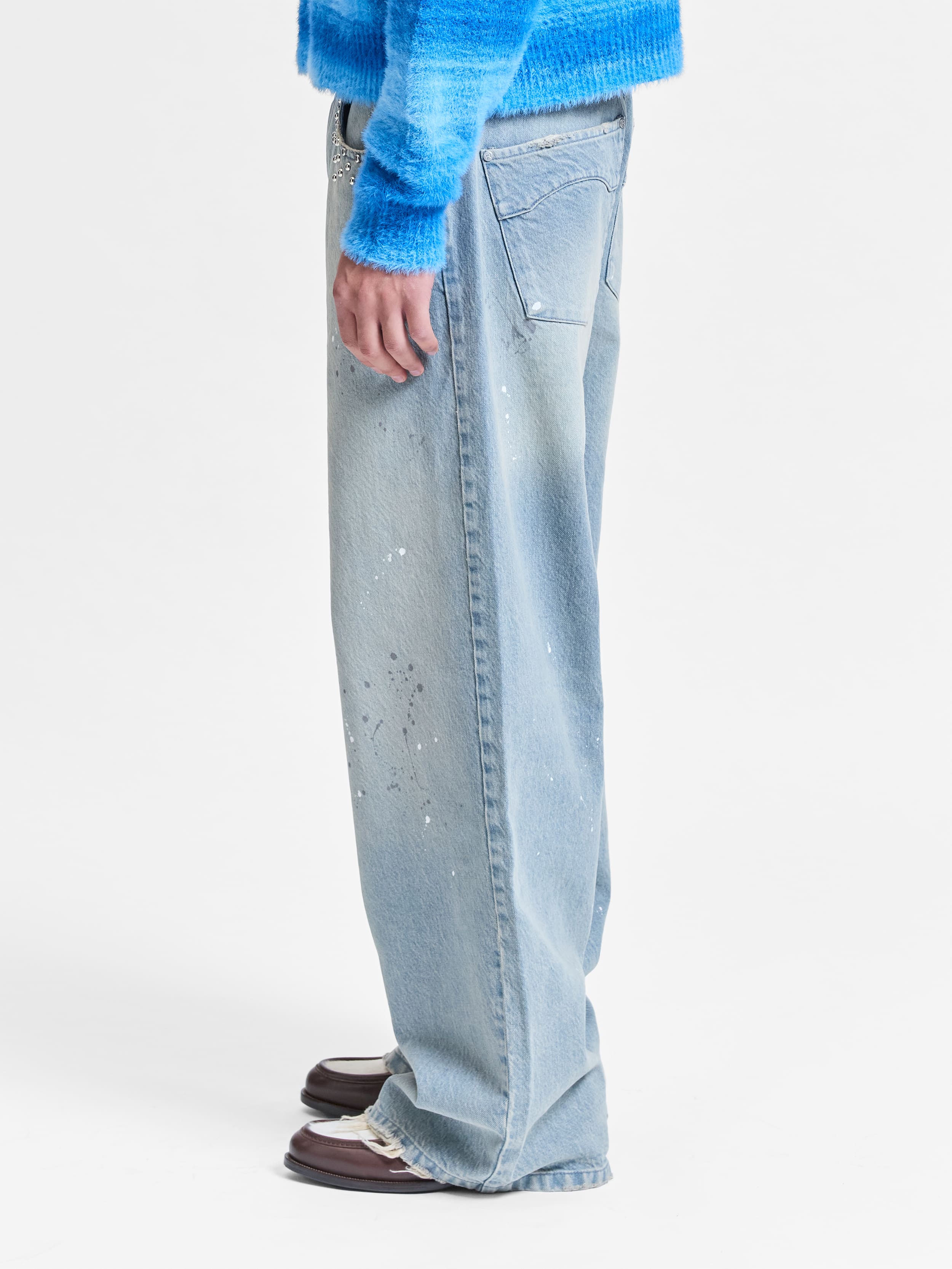 STUDDED DENIM - LIGHT BLUE - Image 4