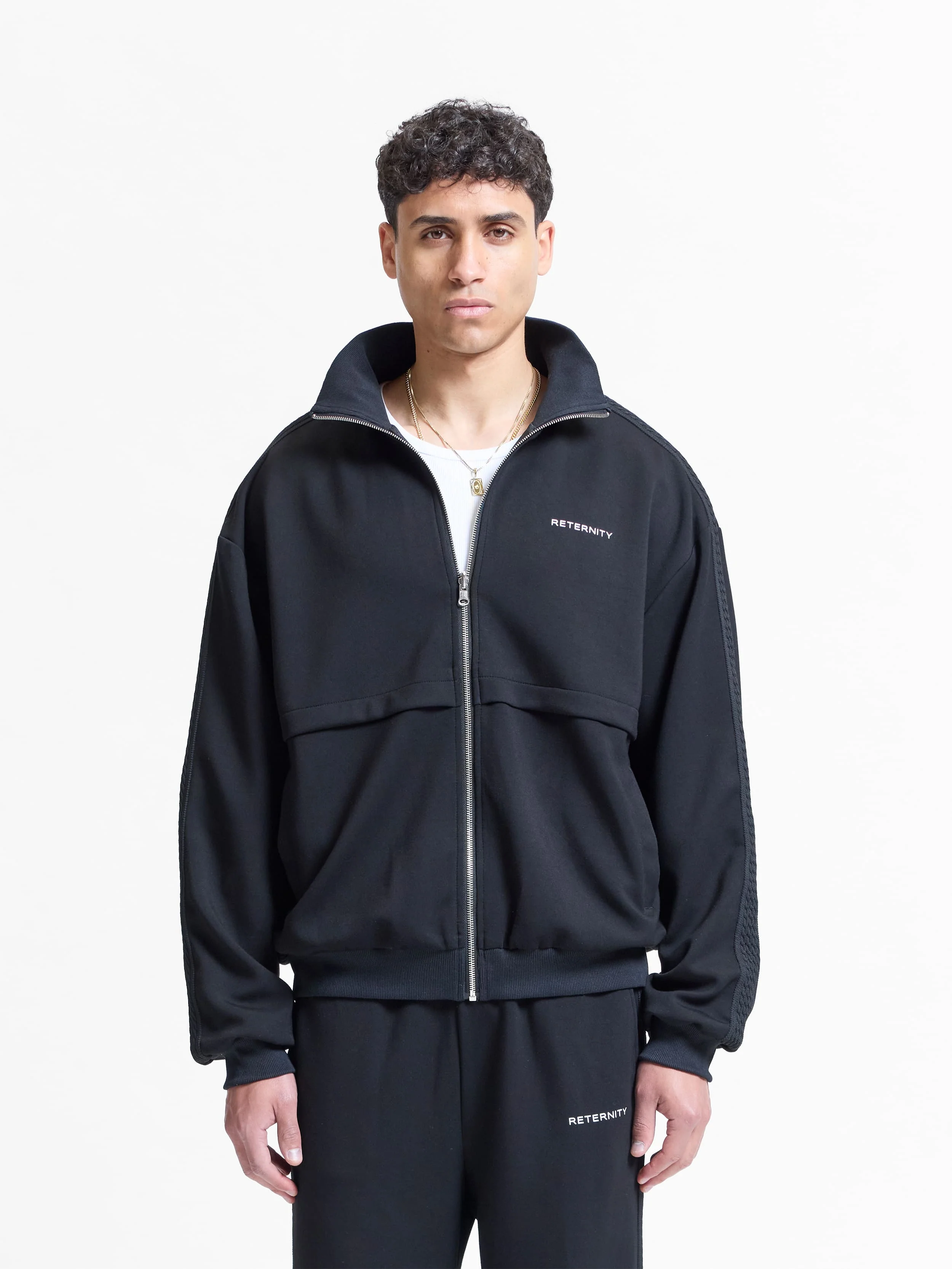 STUDIO REVERSIBLE TRACK JACKET - BLACK - Image 3