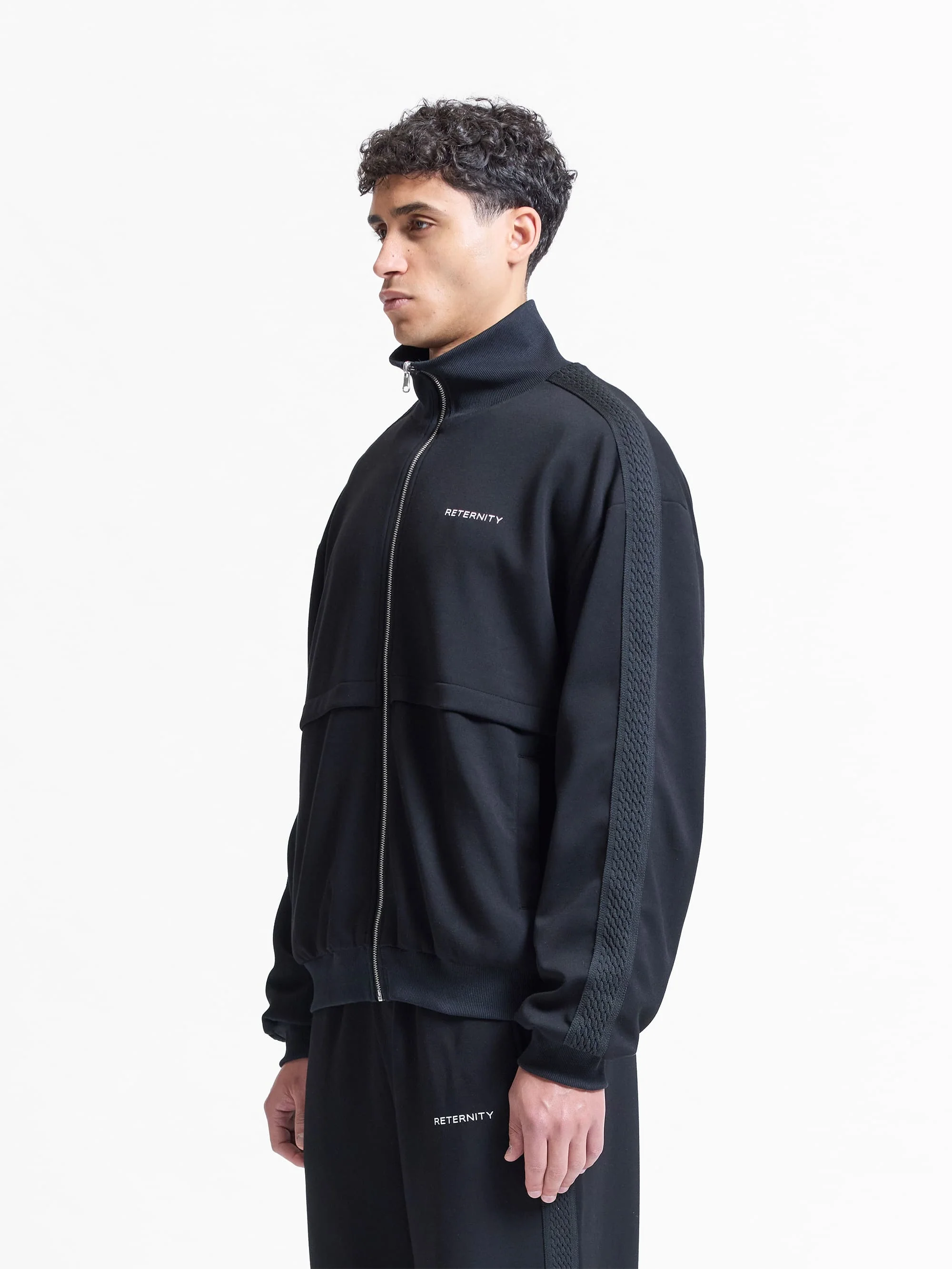 STUDIO REVERSIBLE TRACK JACKET - BLACK - Image 5