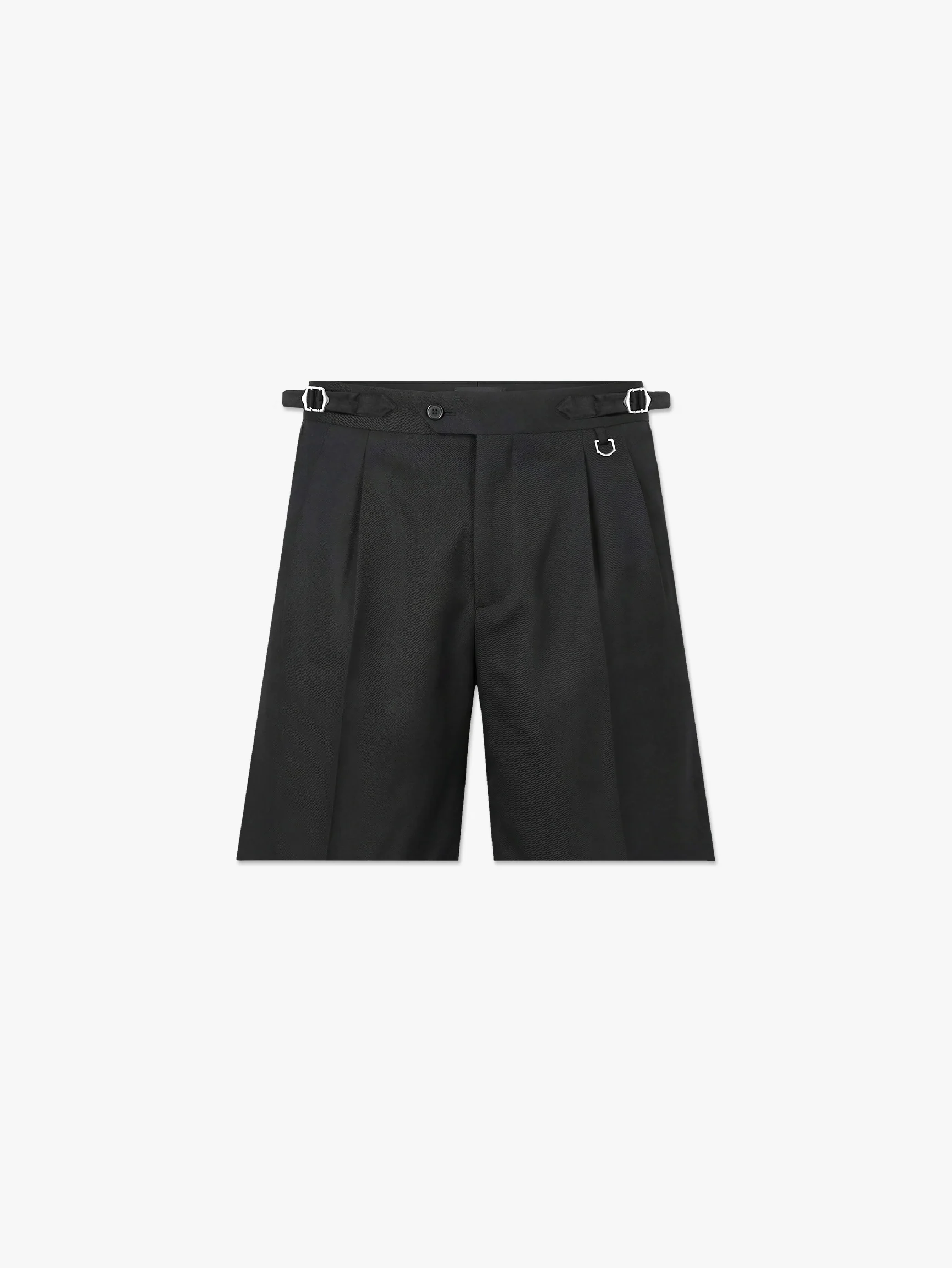 TAILORED BAGGY SHORTS - BLACK
