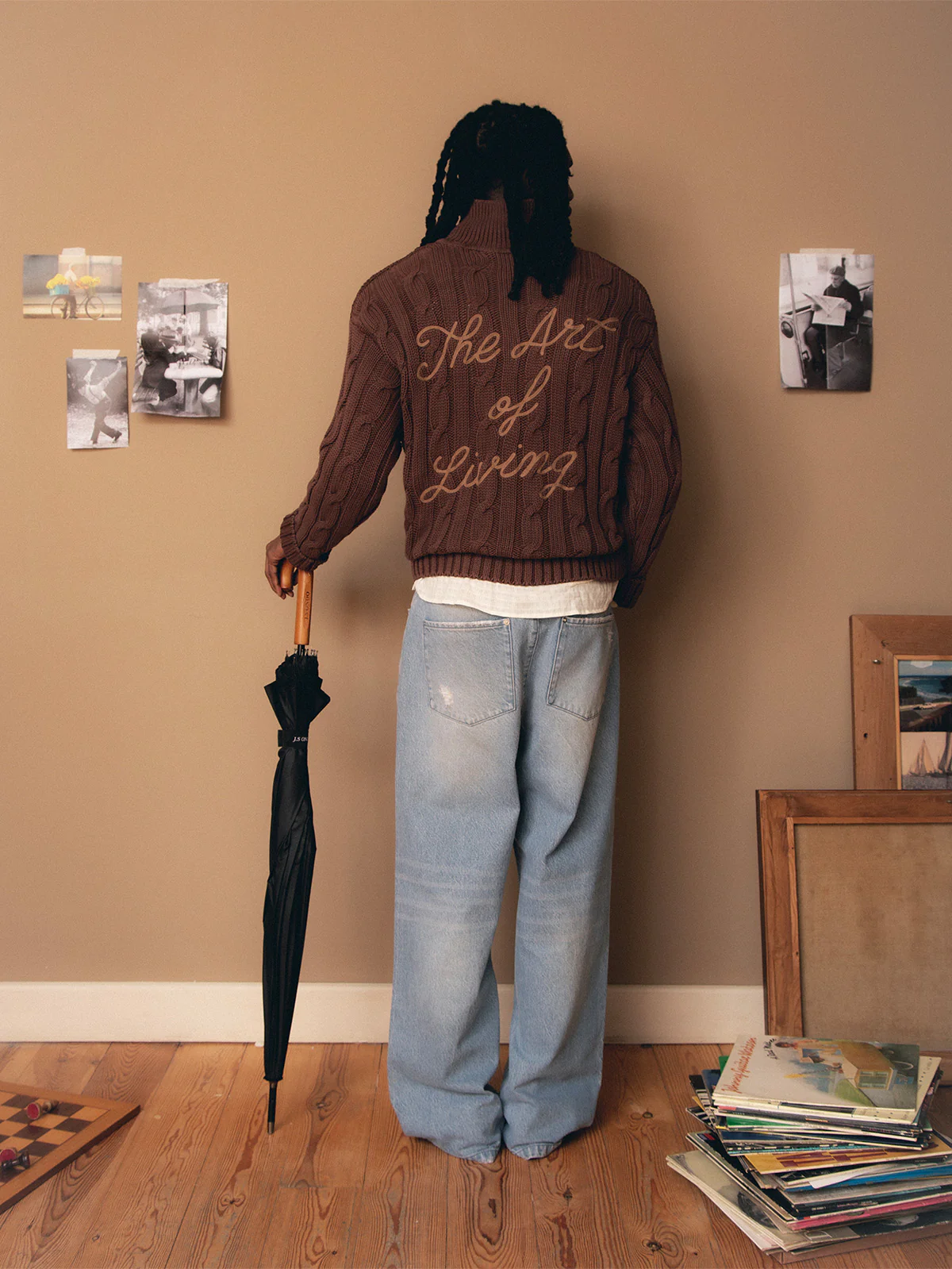 THE ART OF LIVING POLO KNIT - BROWN - Image 4