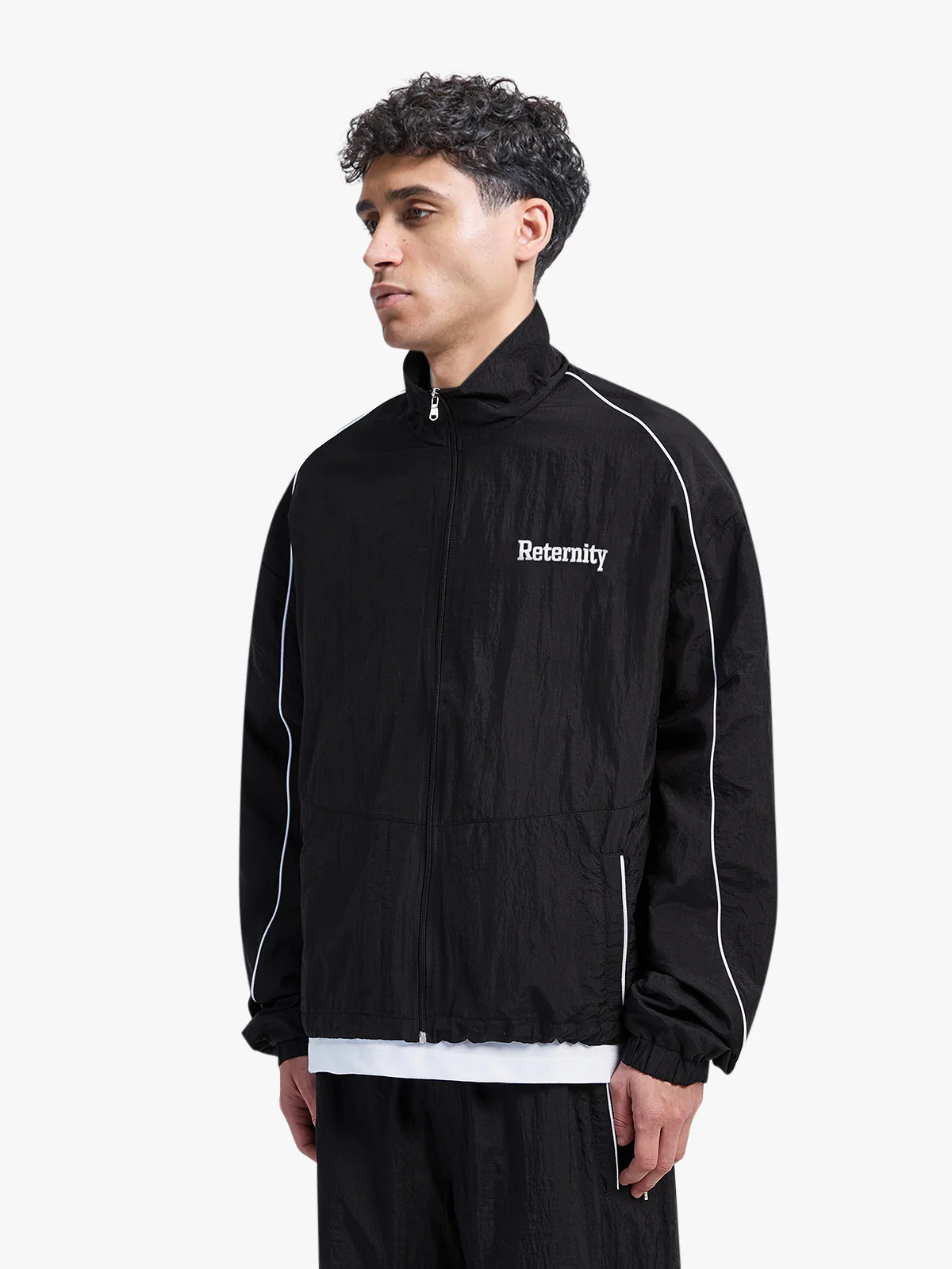 TRACK JACKET - BLACK - Image 3