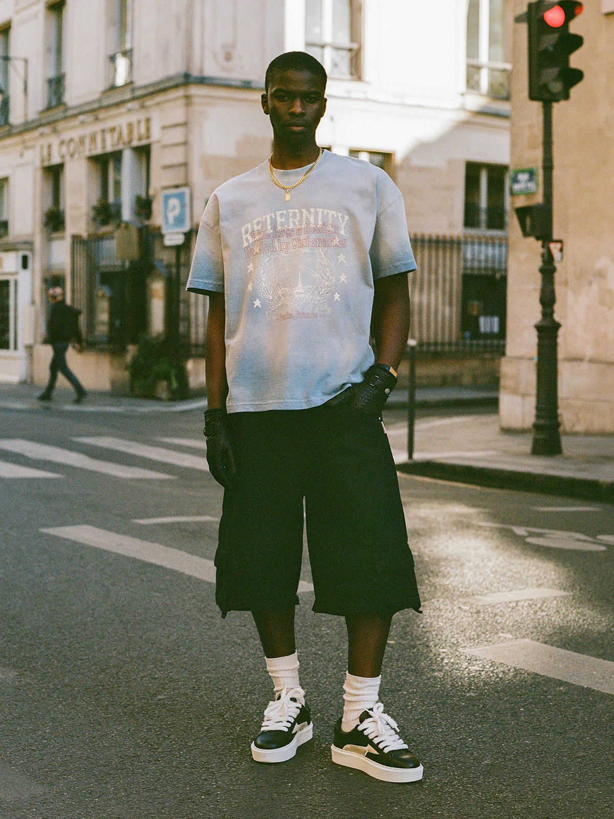 UNIVERSITY T-SHIRT - HEAVY BLEACHED BLUE - Image 2