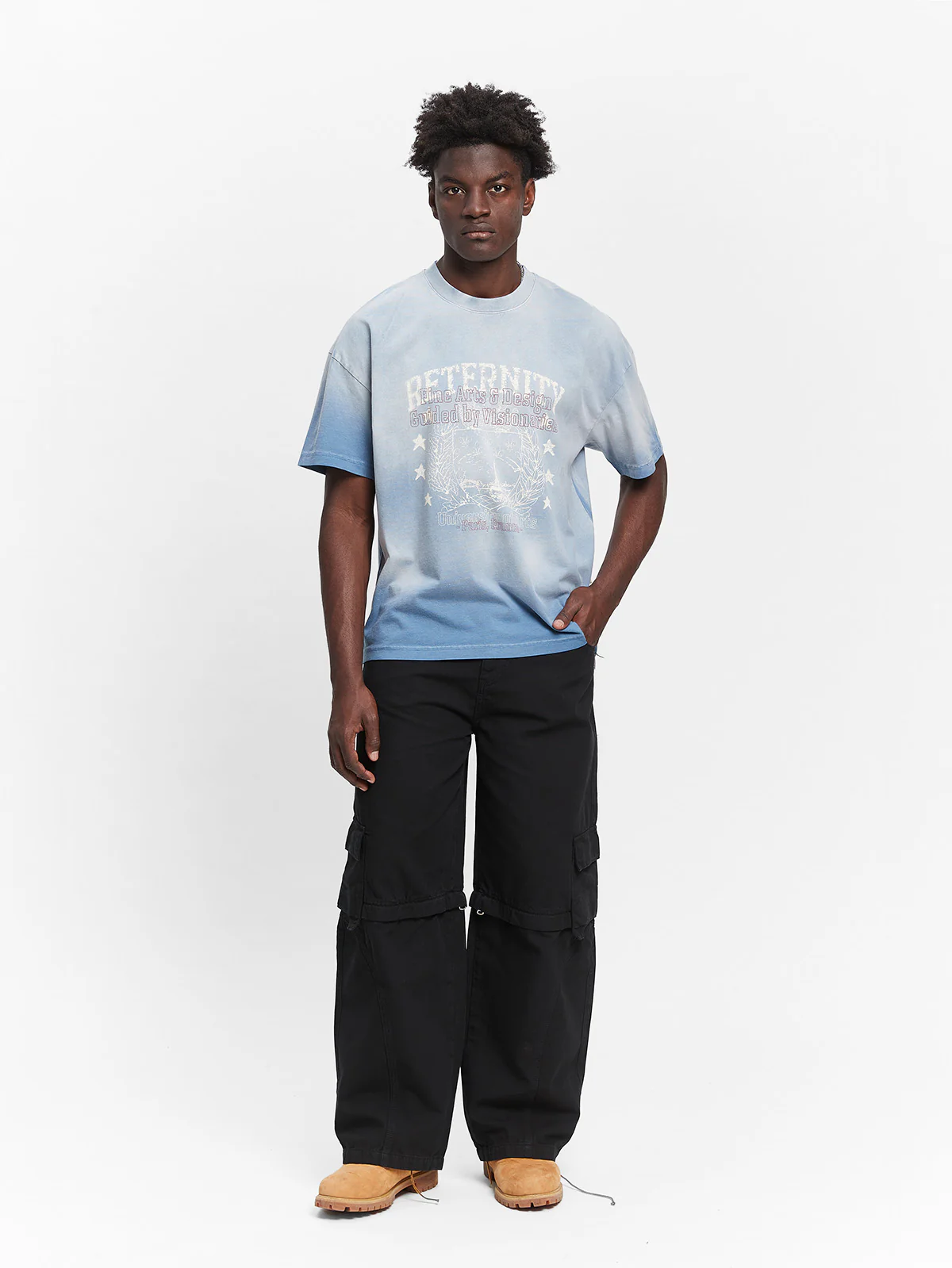 UNIVERSITY T-SHIRT - HEAVY BLEACHED BLUE - Image 7