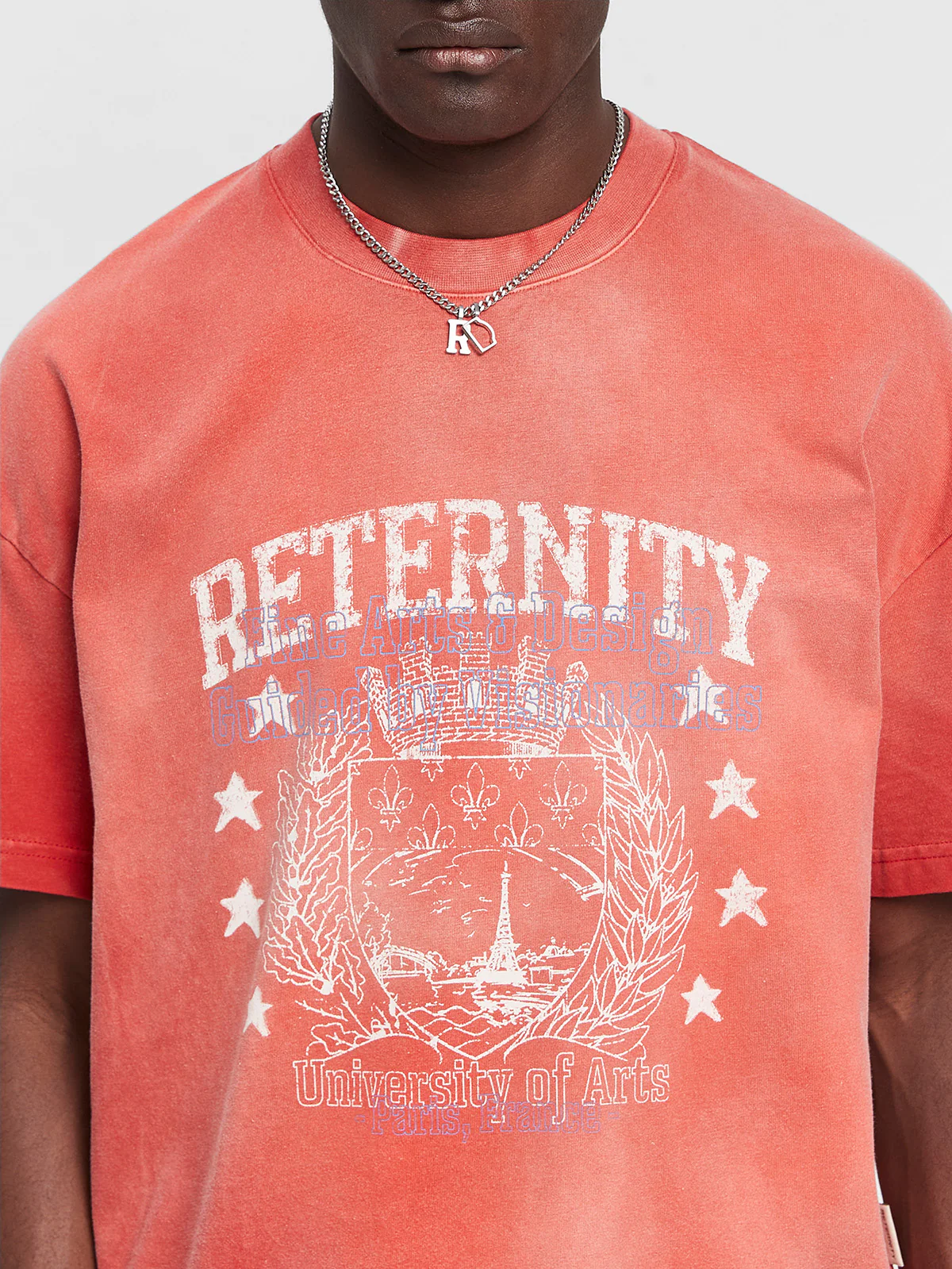UNIVERSITY T-SHIRT - HEAVY BLEACHED RED - Image 7