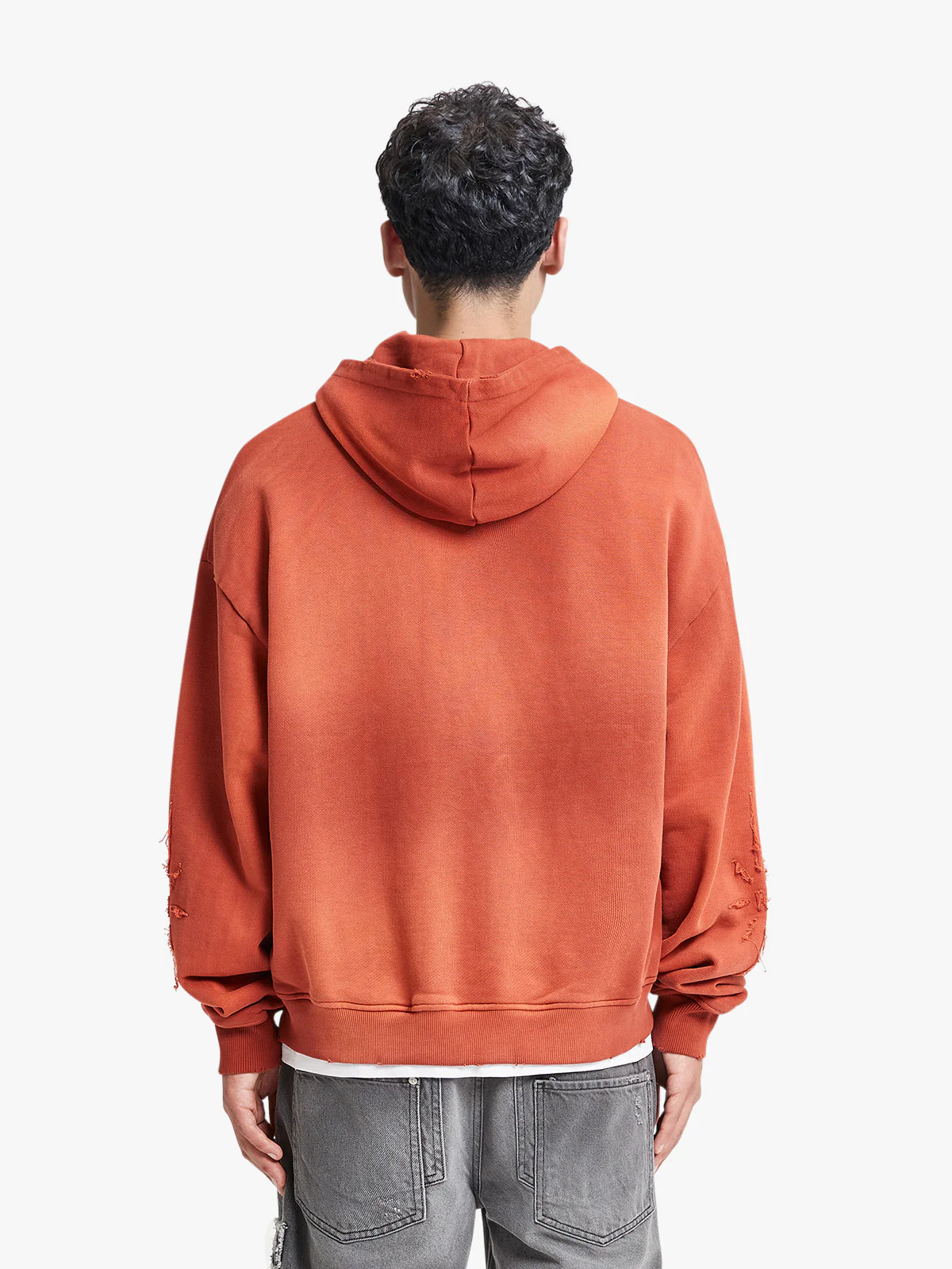 VINTAGE ZIP HOODIE - WASHED RED - Image 5