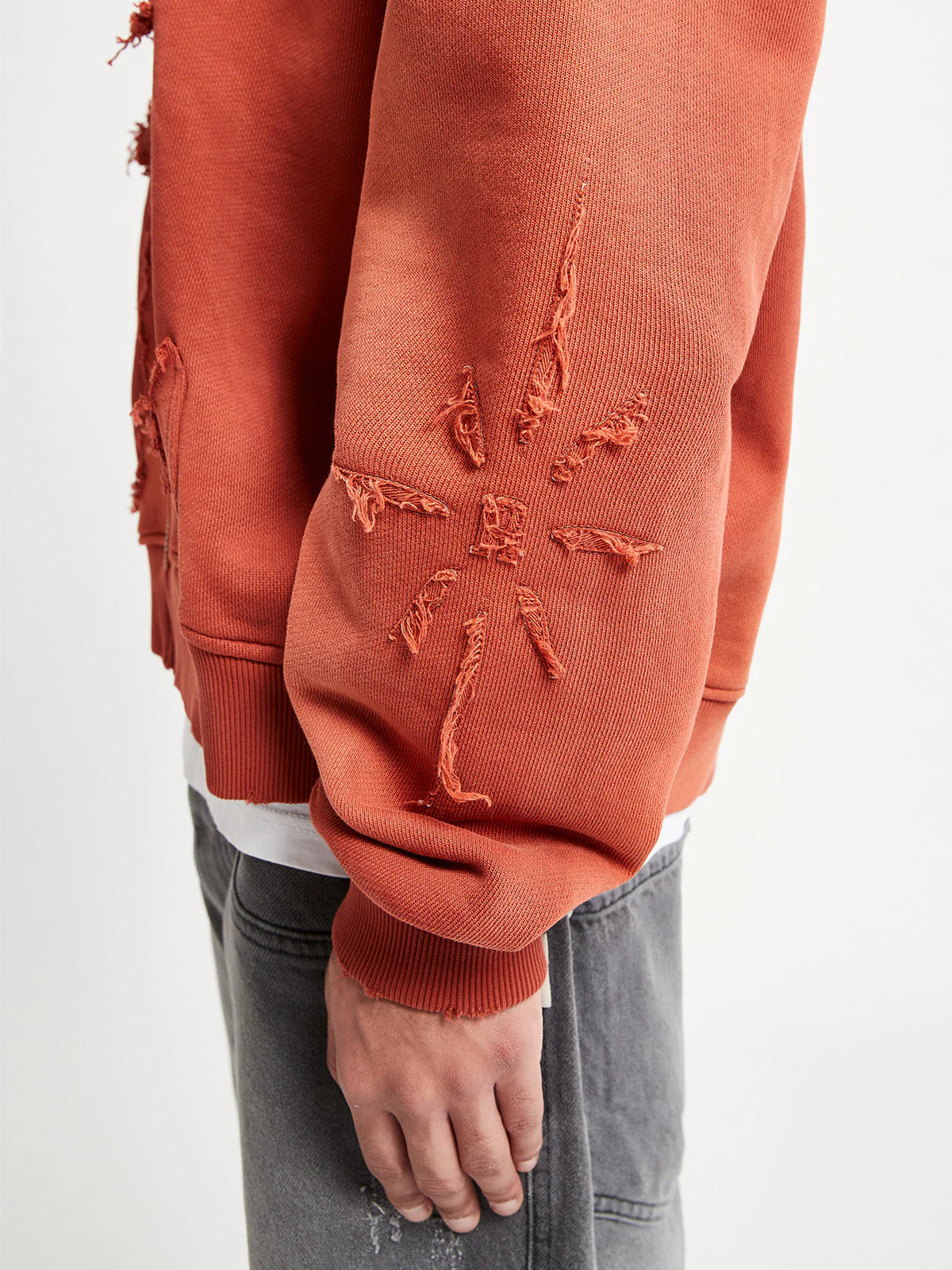 VINTAGE ZIP HOODIE - WASHED RED - Image 8