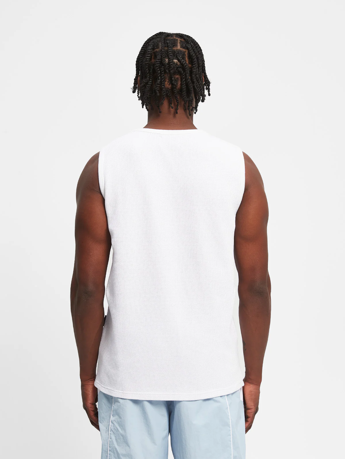 WAFFLE TANK TOP - WHITE - Image 5
