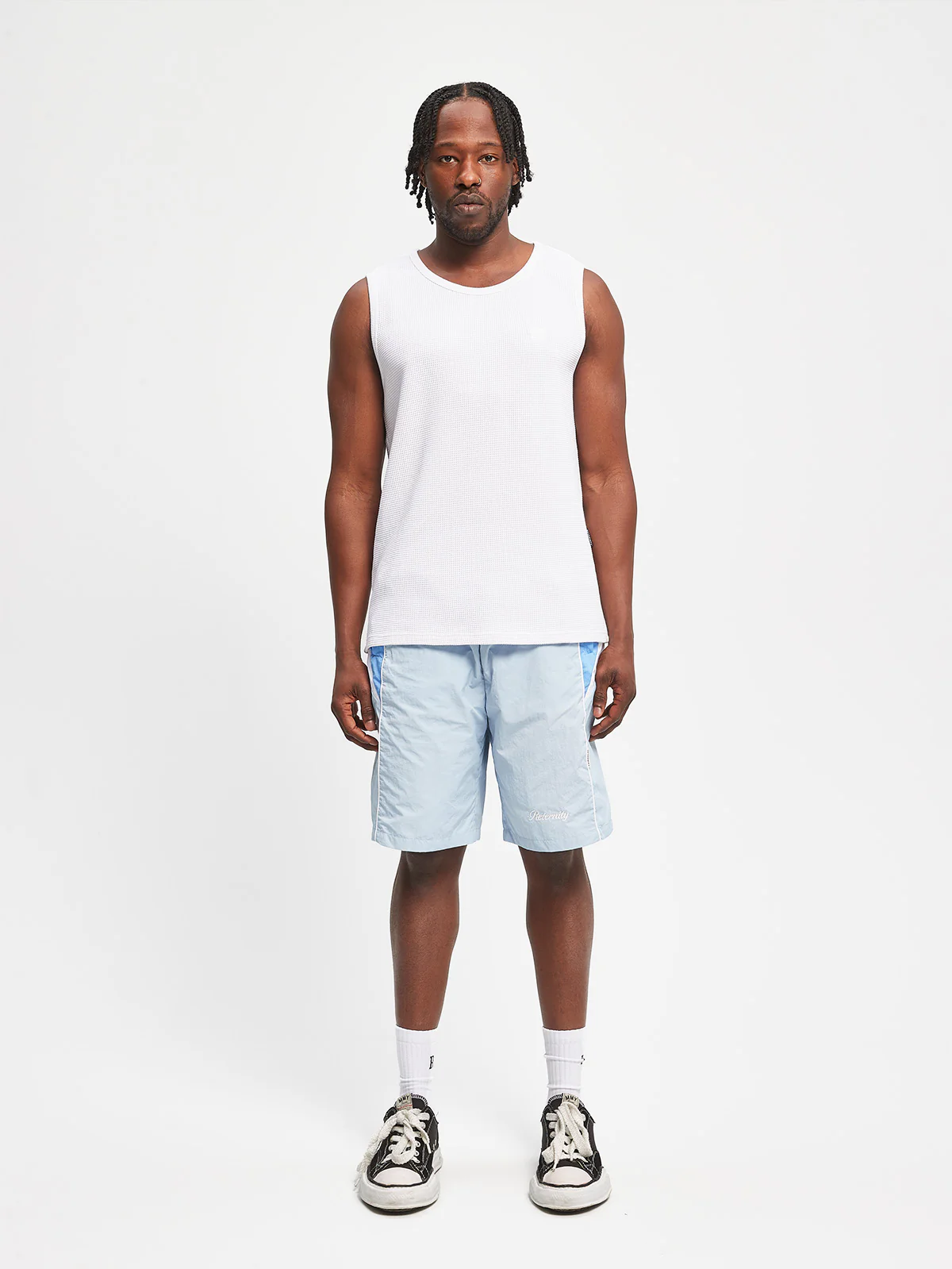 WAFFLE TANK TOP - WHITE - Image 6