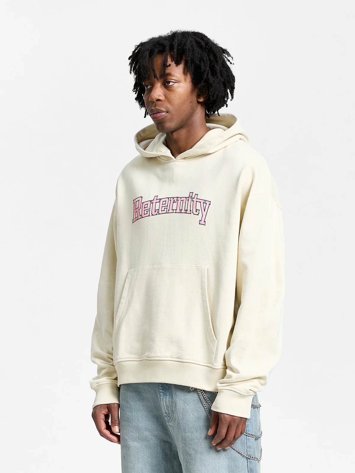 WATERCOLOR HOODIE - CREAM - Image 3