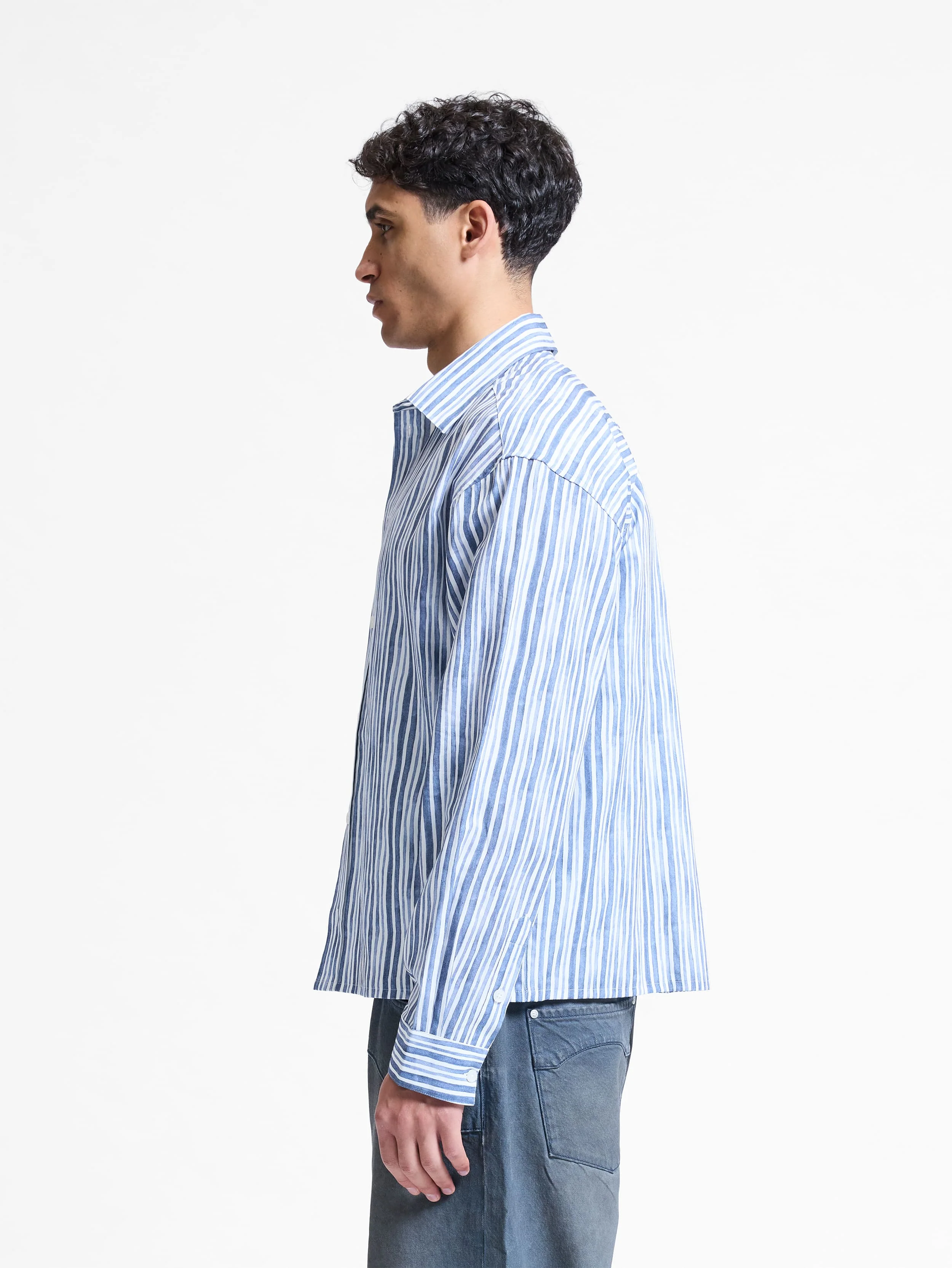 WATERCOLOR SHIRT - BLUE - Image 4