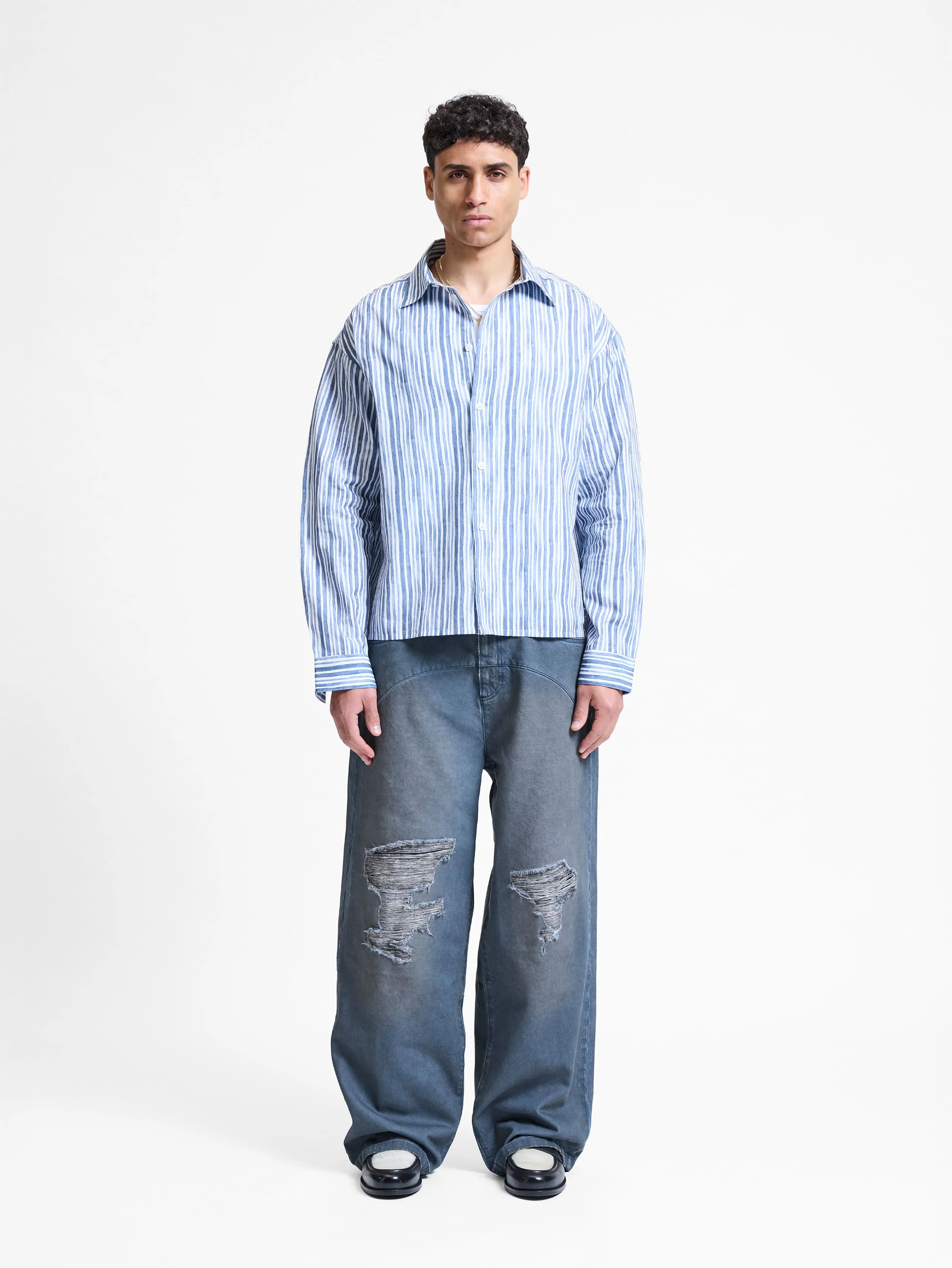 WATERCOLOR SHIRT - BLUE - Image 6