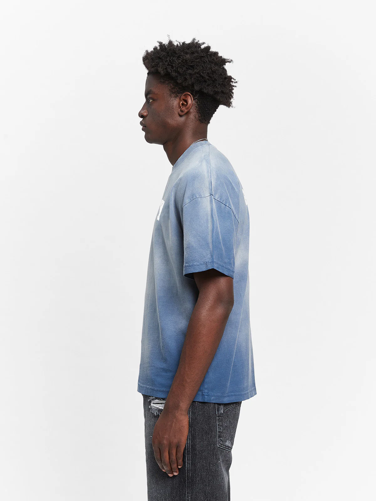 WATERCOLOR T-SHIRT - WASHED BLUE - Image 4