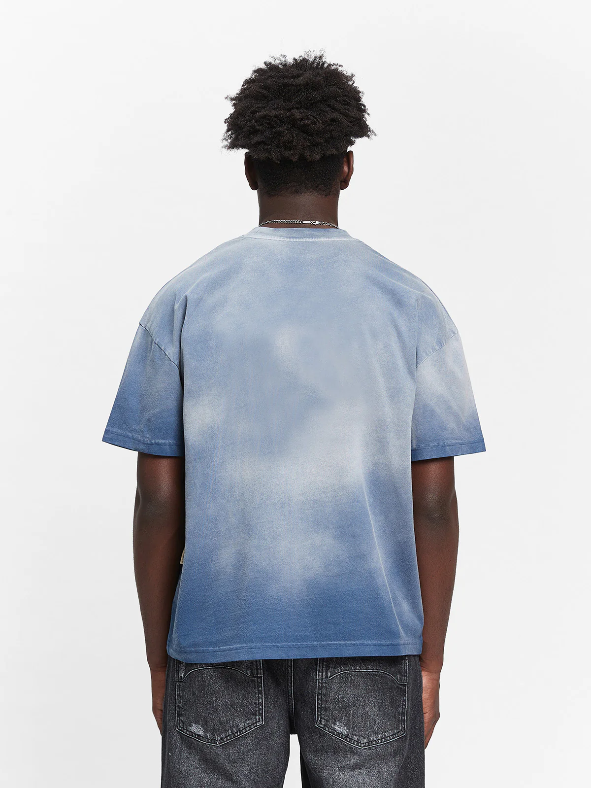 WATERCOLOR T-SHIRT - WASHED BLUE - Image 5