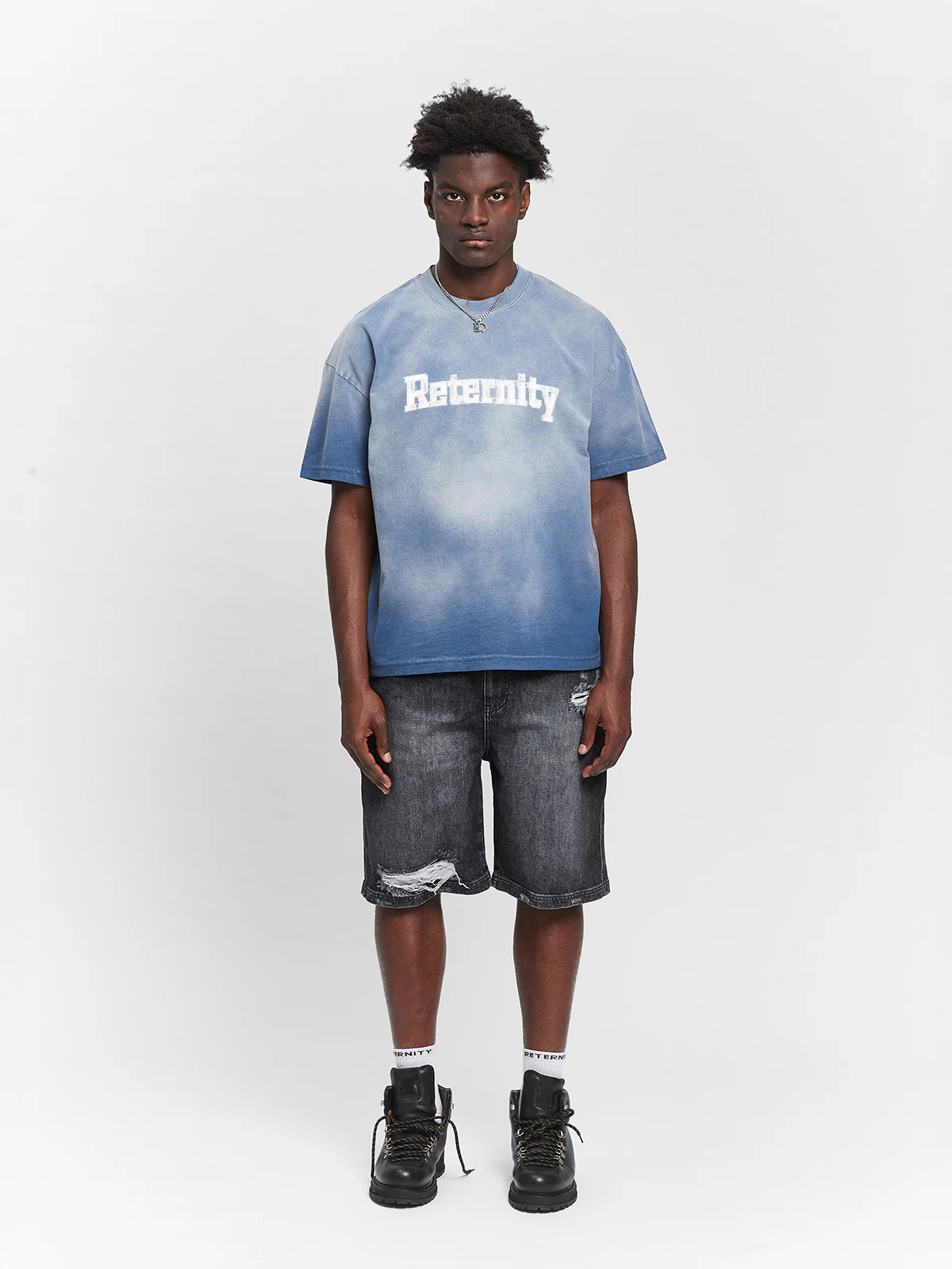 WATERCOLOR T-SHIRT - WASHED BLUE - Image 6