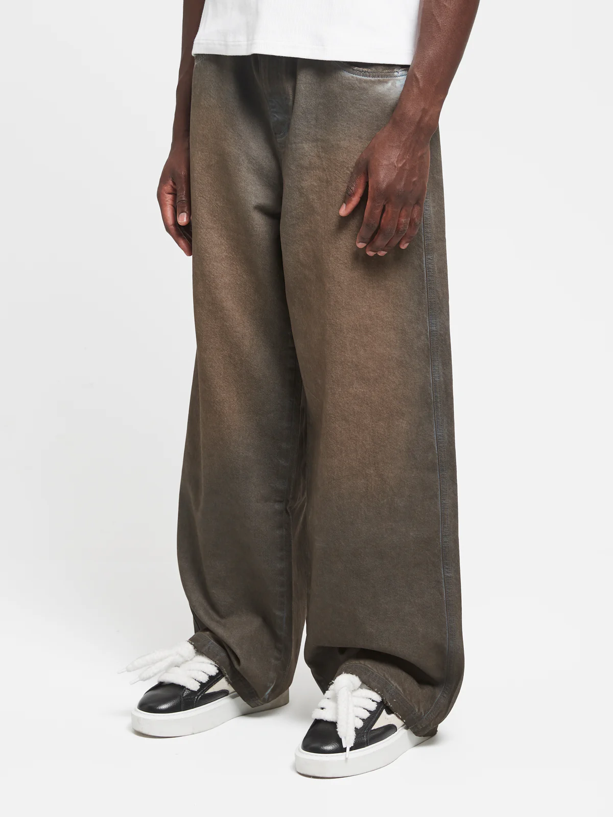 WAXED NOIR DENIM - VINTAGE BROWN - Image 3