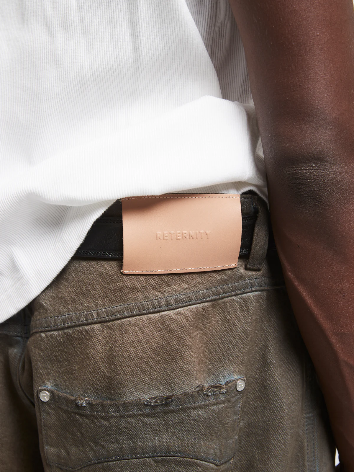 WAXED NOIR DENIM - VINTAGE BROWN - Image 8