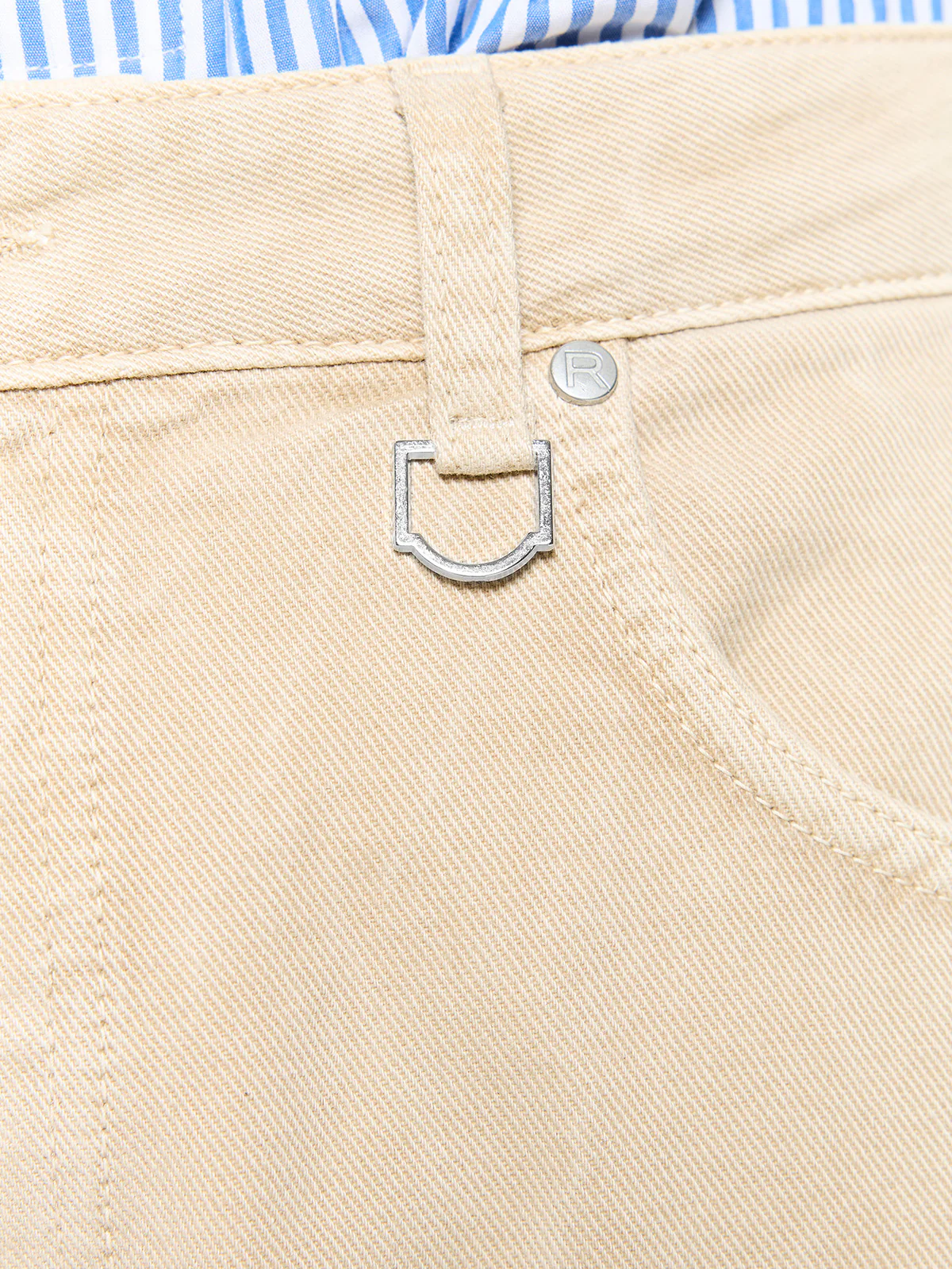 WRINKLED CANVAS PANTS - SAND - Image 8
