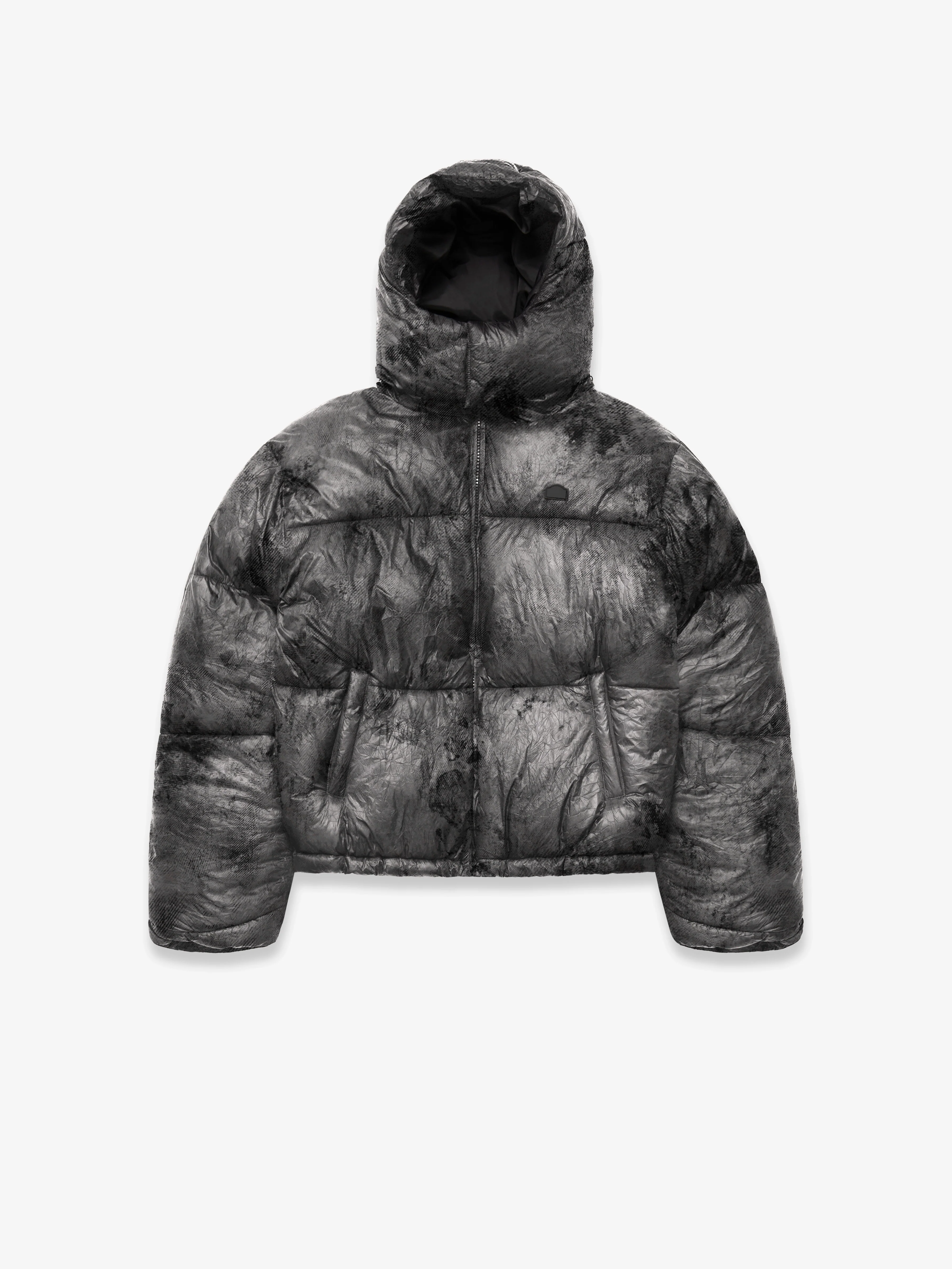WRINKLED PUFFER JACKET - DÉLIRIA BLACK - Image 2