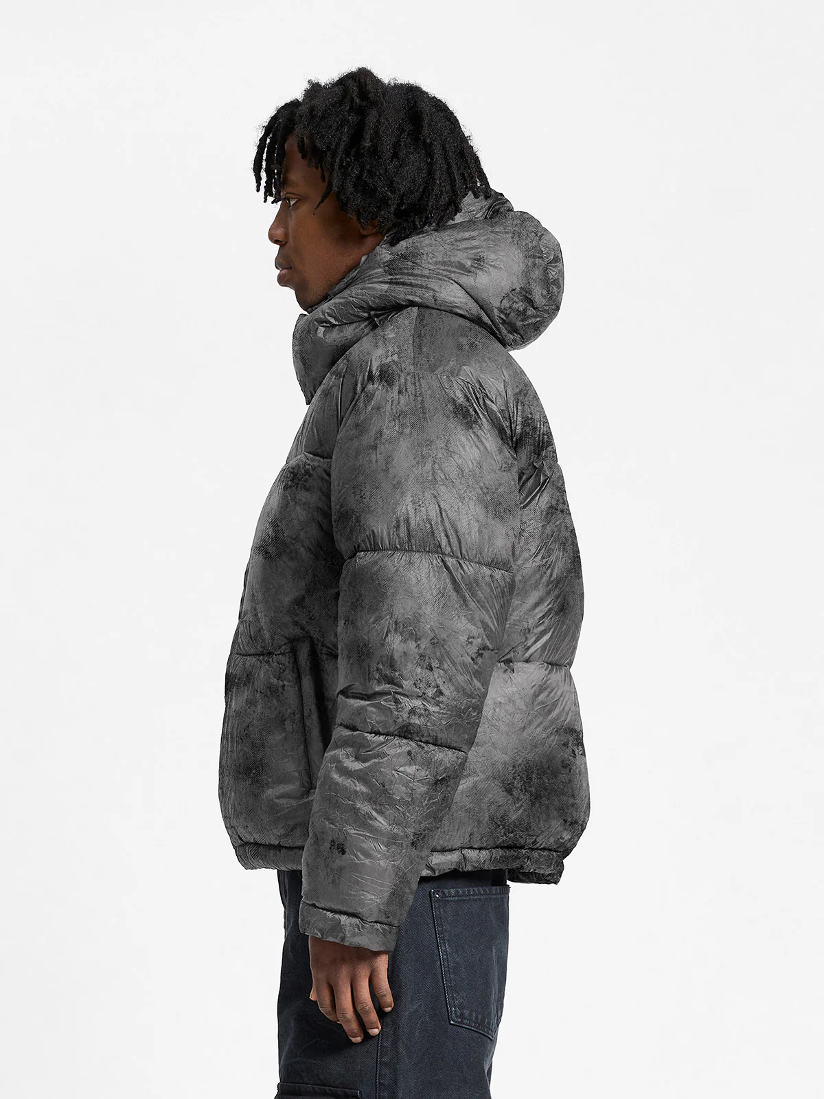 WRINKLED PUFFER JACKET - DÉLIRIA BLACK - Image 4