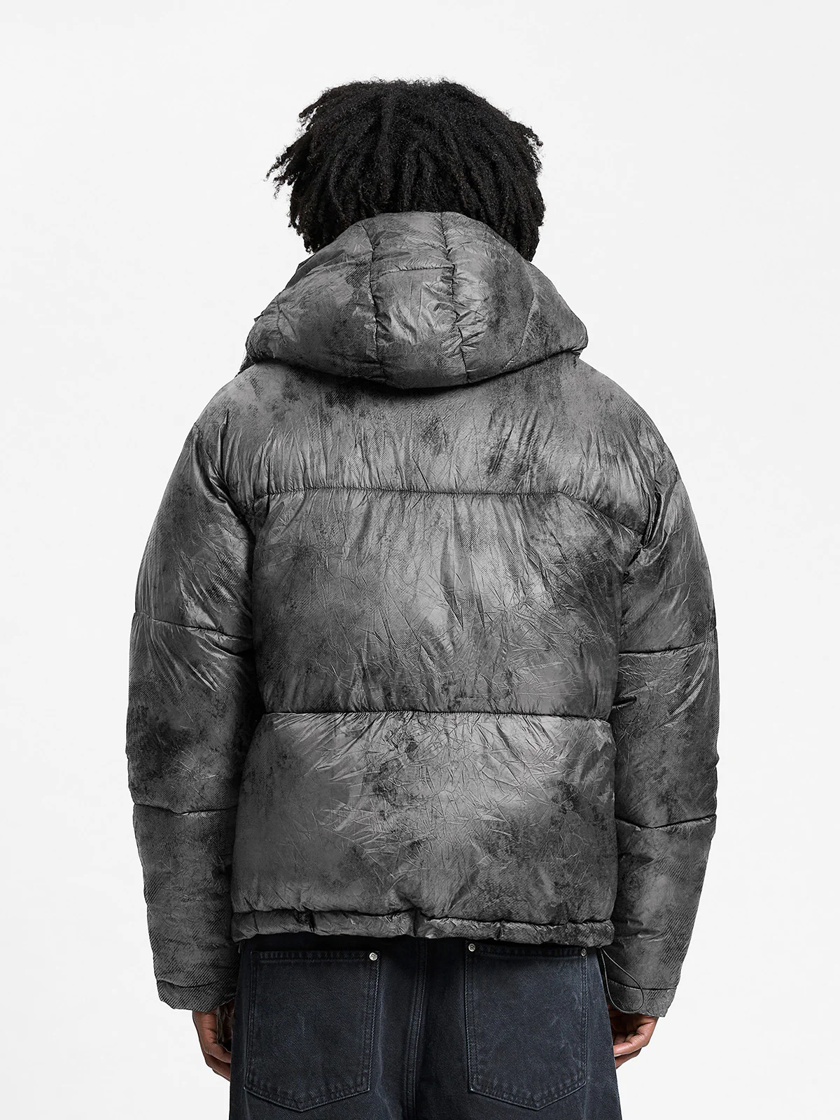WRINKLED PUFFER JACKET - DÉLIRIA BLACK - Image 5