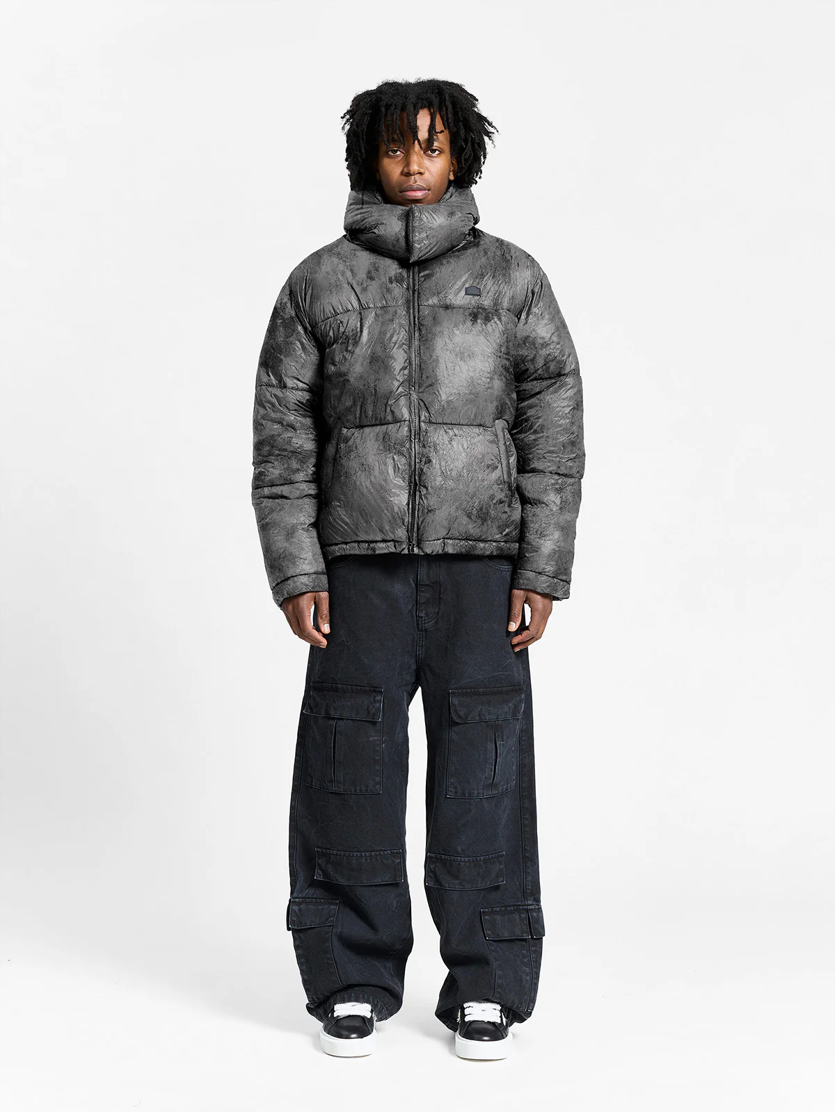 WRINKLED PUFFER JACKET - DÉLIRIA BLACK - Image 6