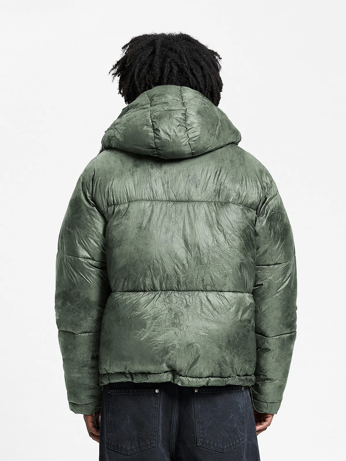 WRINKLED PUFFER JACKET -  DÉLIRIA GREEN - Image 5