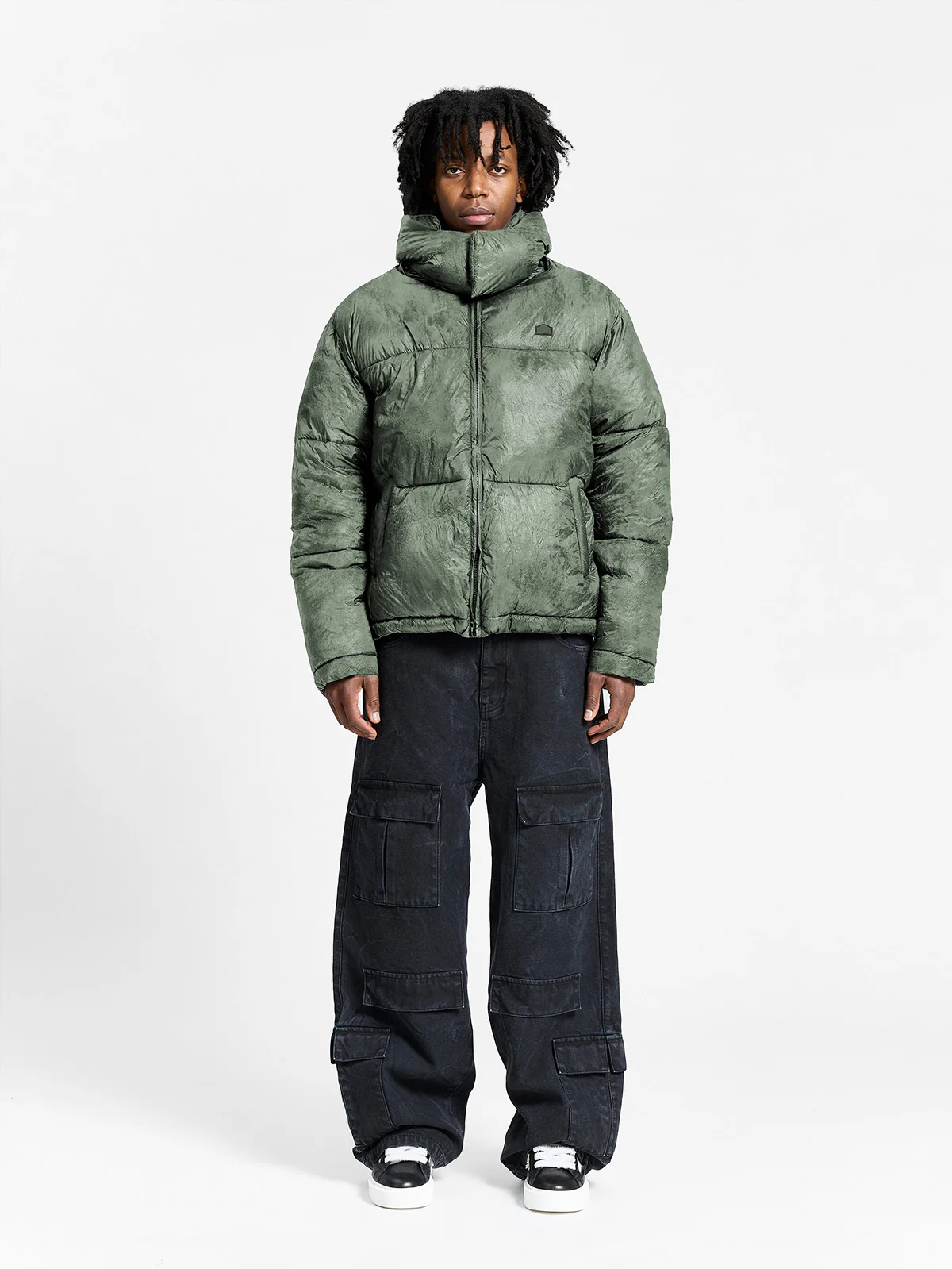 WRINKLED PUFFER JACKET -  DÉLIRIA GREEN - Image 6