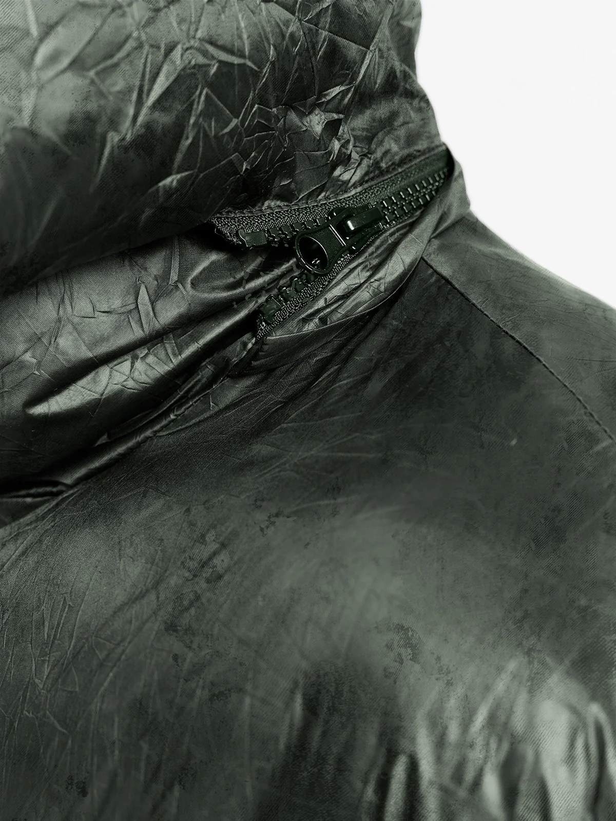 WRINKLED PUFFER JACKET -  DÉLIRIA GREEN - Image 8