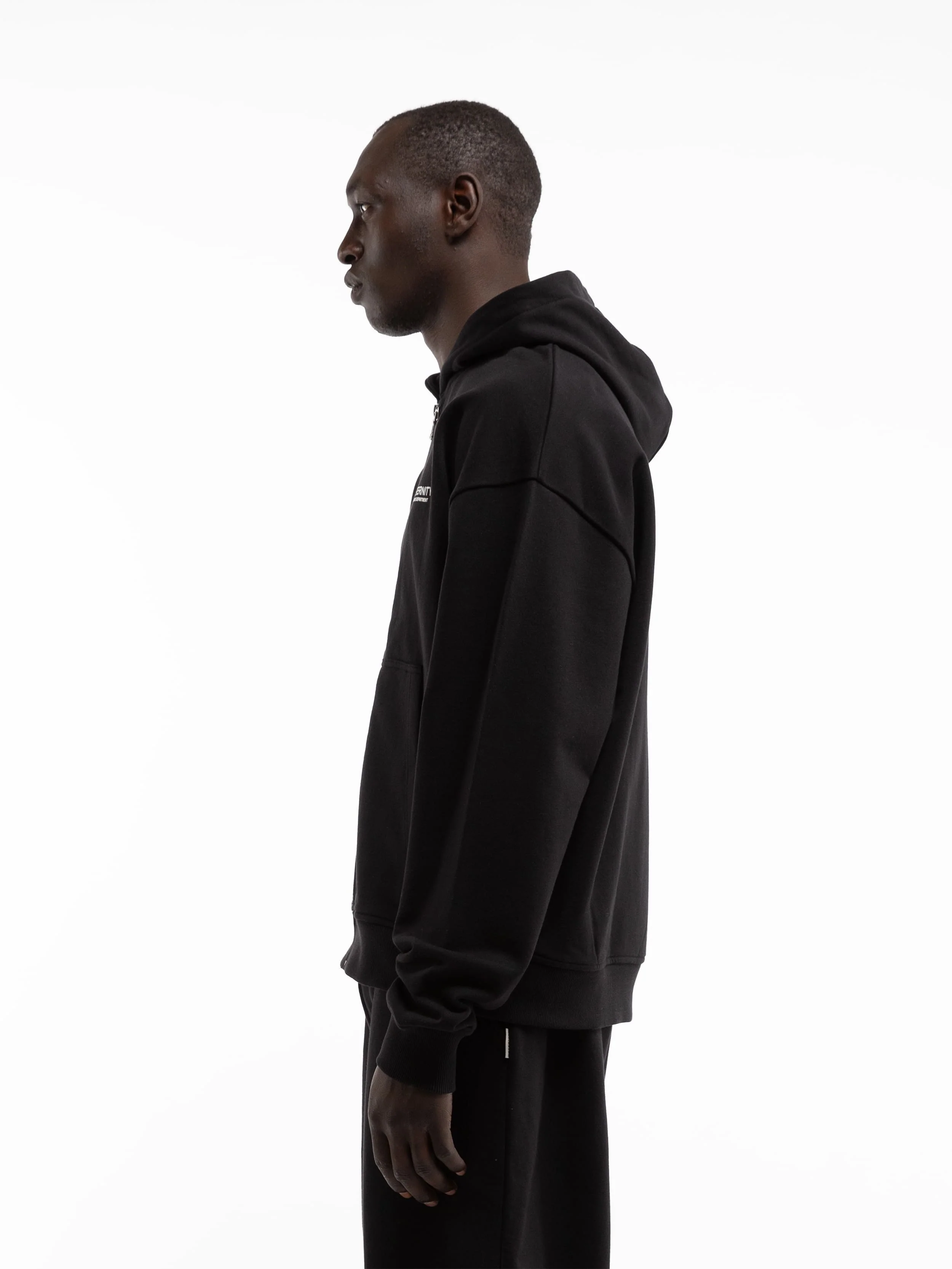 CREATIVE DEPT ZIP-HOODIE - BLACK - Image 5