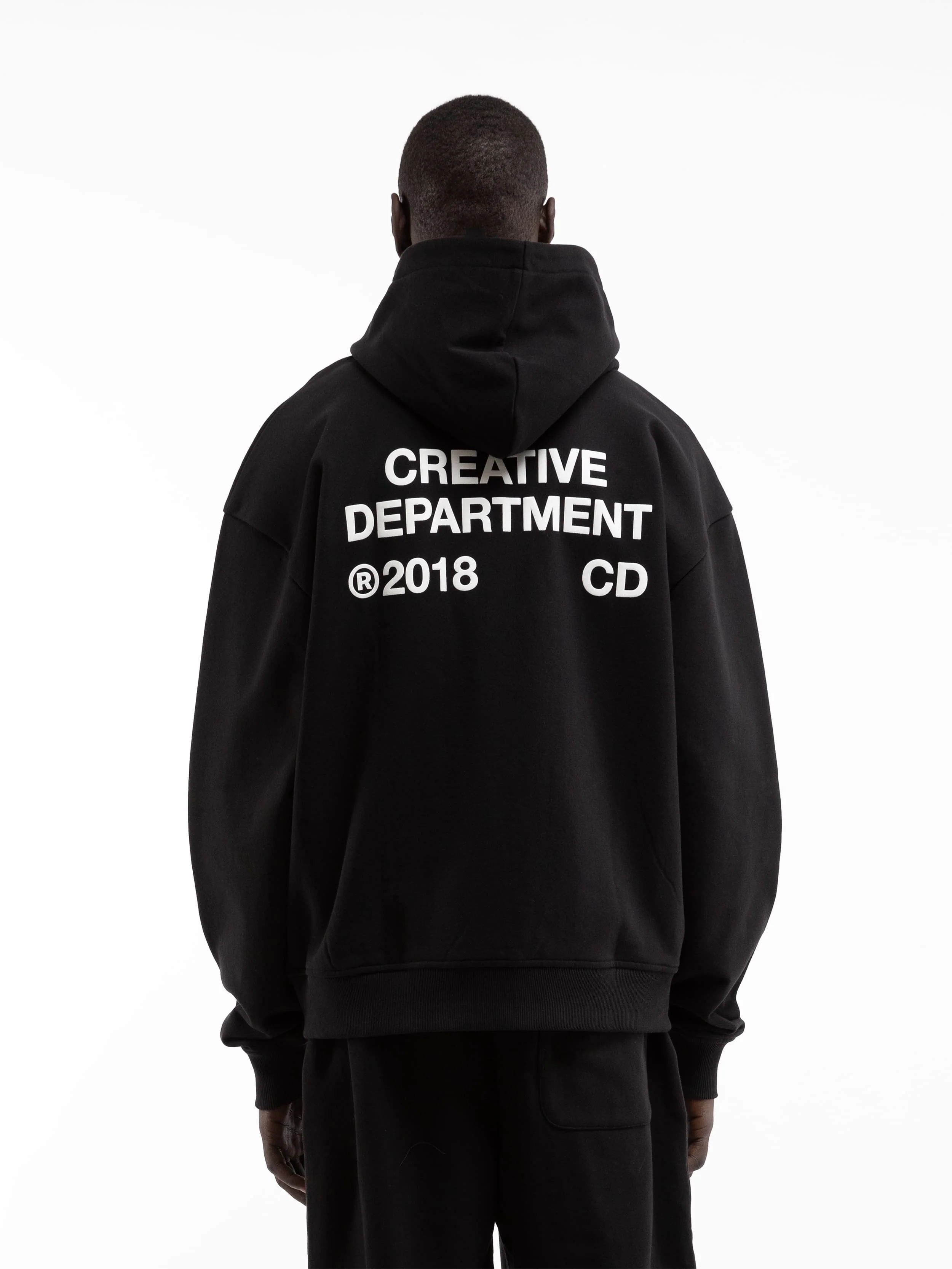 CREATIVE DEPT ZIP-HOODIE - BLACK - Image 6