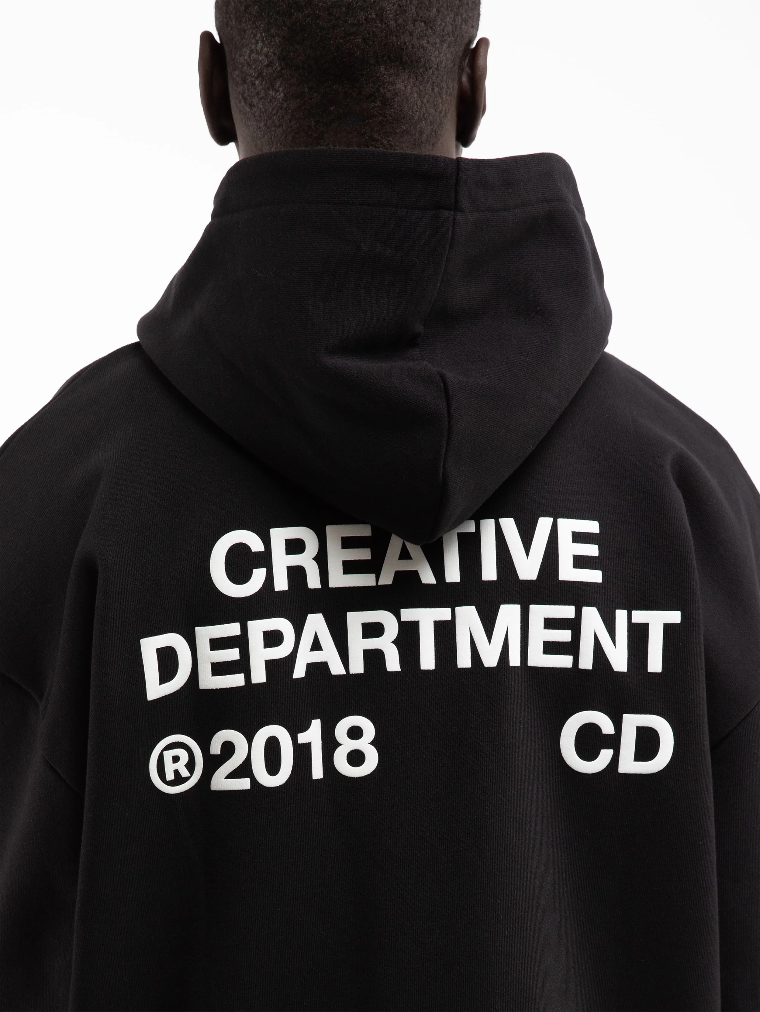 CREATIVE DEPT ZIP-HOODIE - BLACK - Image 8