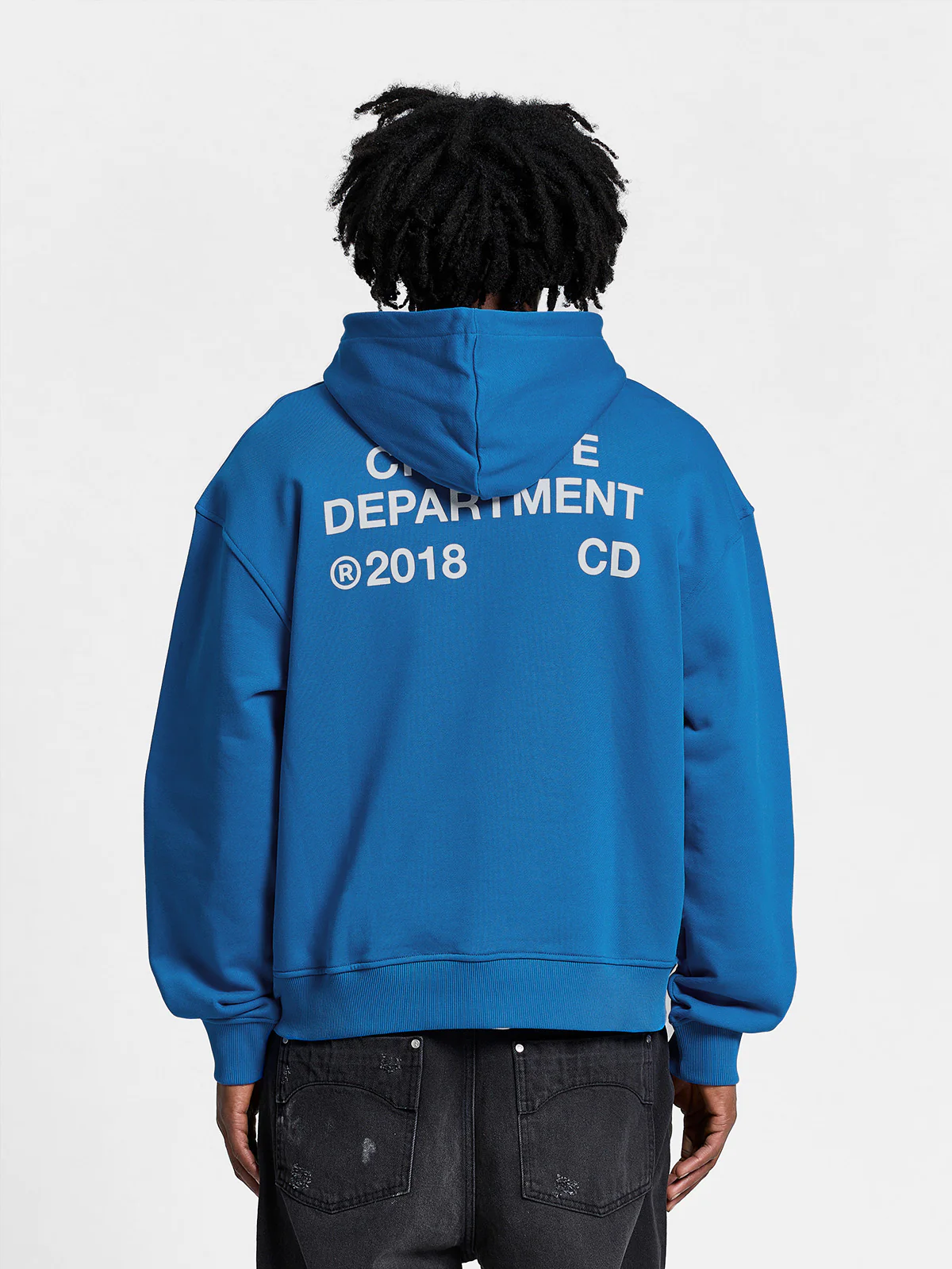 CREATIVE DEPT ZIP-HOODIE - BLUE - Image 6
