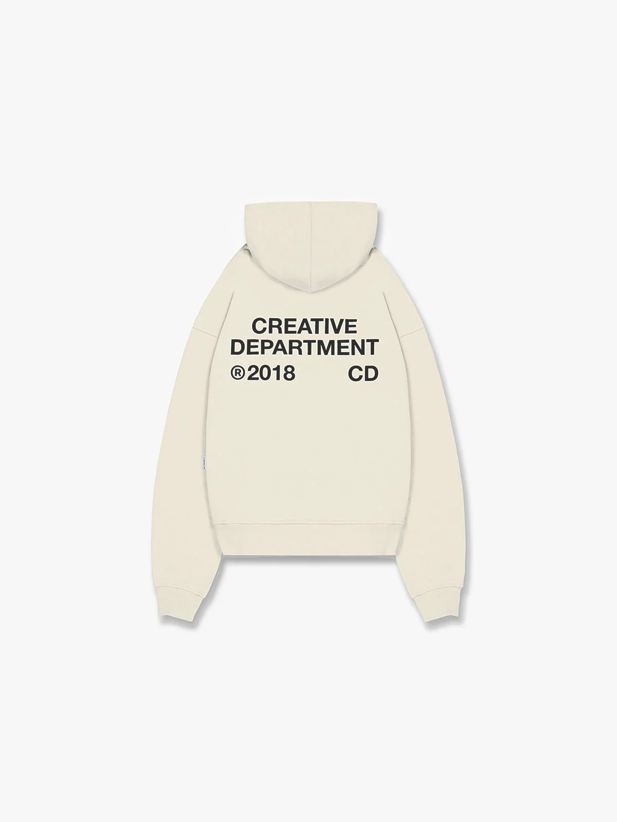 CREATIVE DEPT ZIP-HOODIE - CREAM - Image 2
