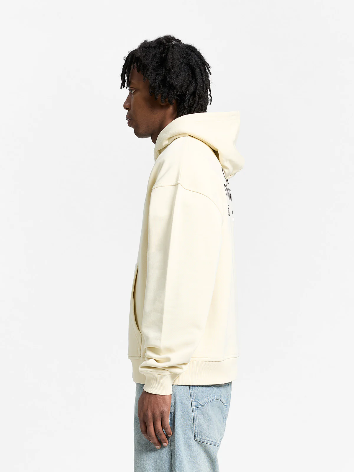 CREATIVE DEPT ZIP-HOODIE - CREAM - Image 5