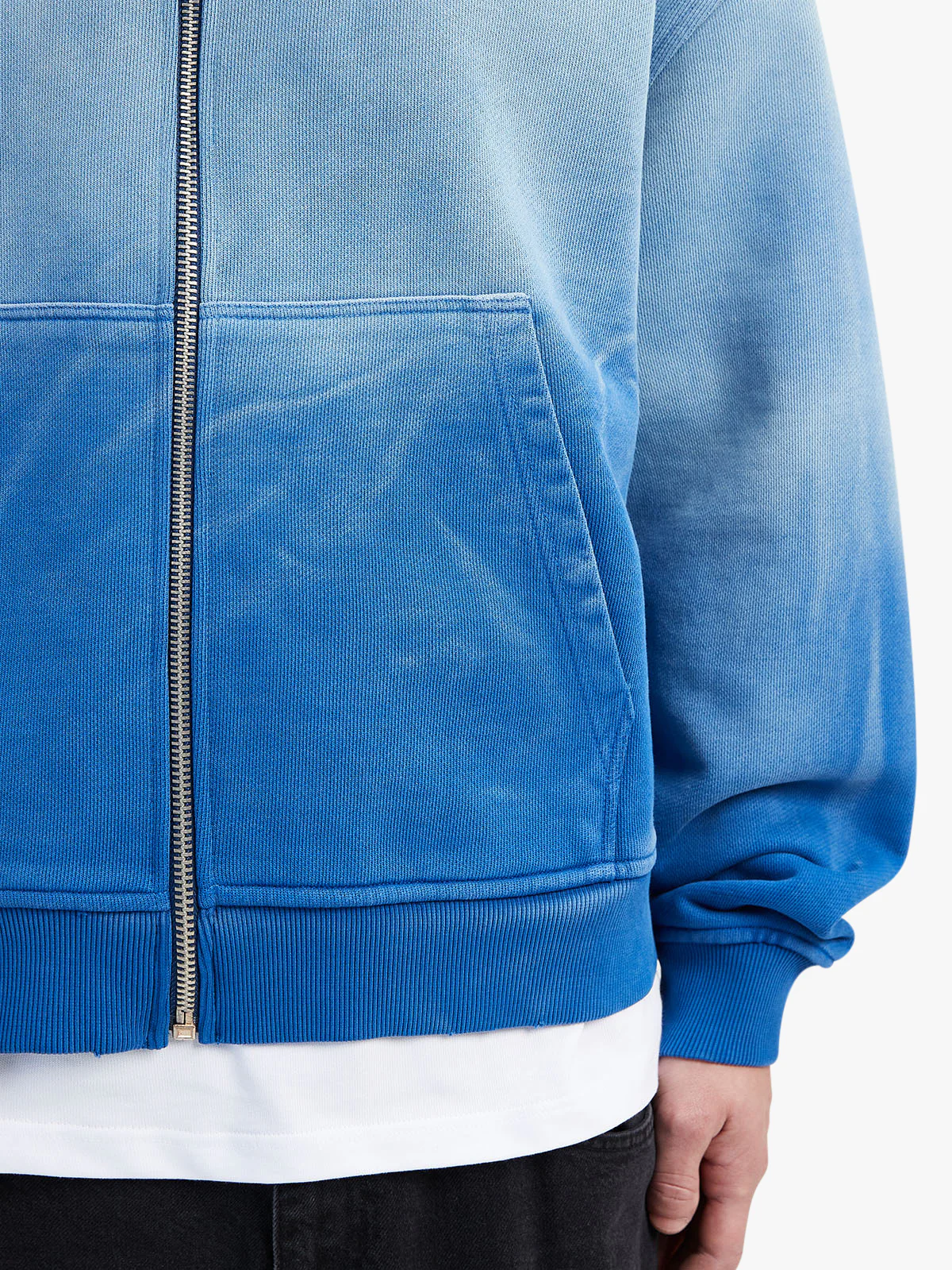 CREATIVE DEPT ZIP-HOODIE - FADED BLUE - Image 10