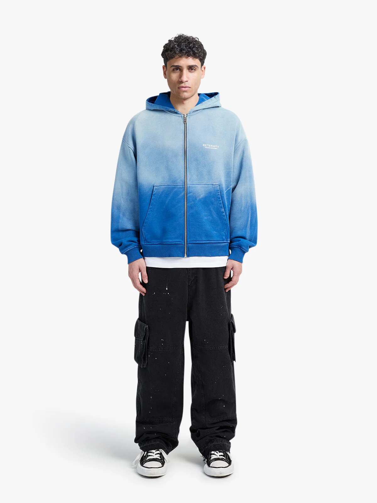 CREATIVE DEPT ZIP-HOODIE - FADED BLUE - Image 7