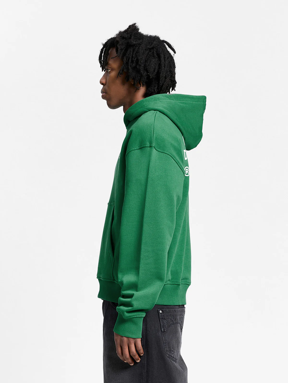CREATIVE DEPT ZIP-HOODIE - GREEN - Image 5