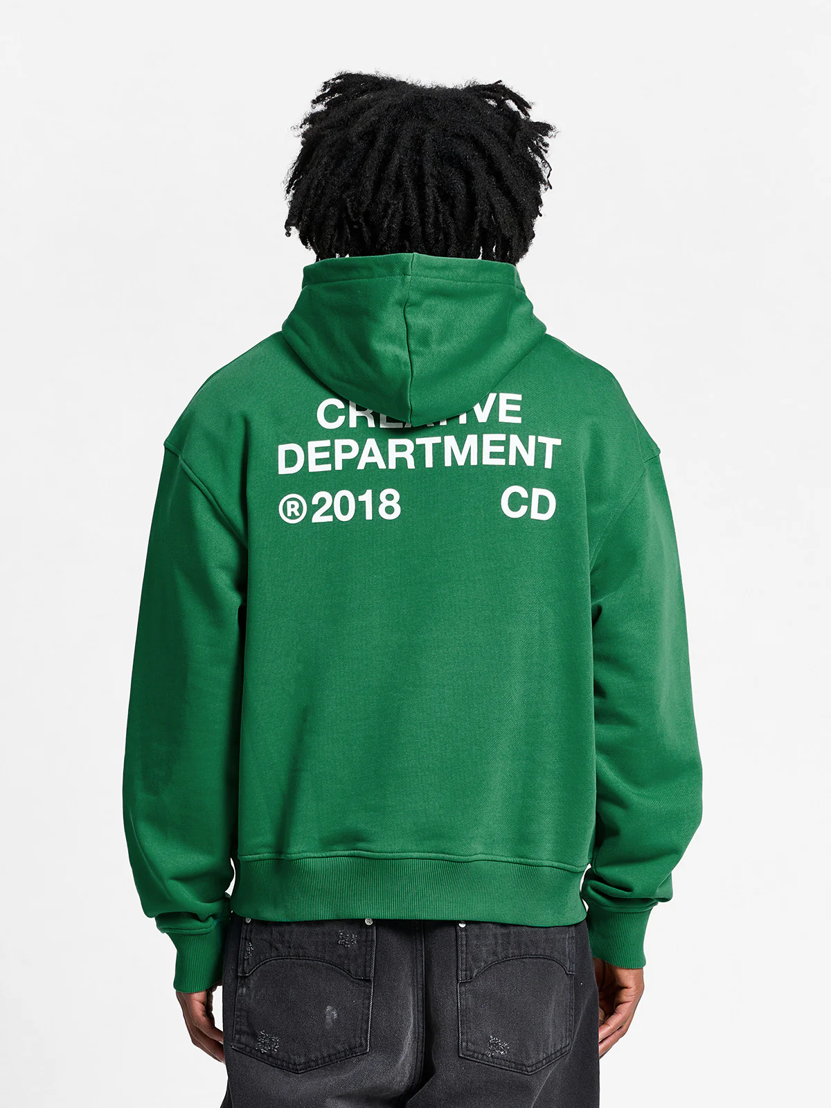 CREATIVE DEPT ZIP-HOODIE - GREEN - Image 6