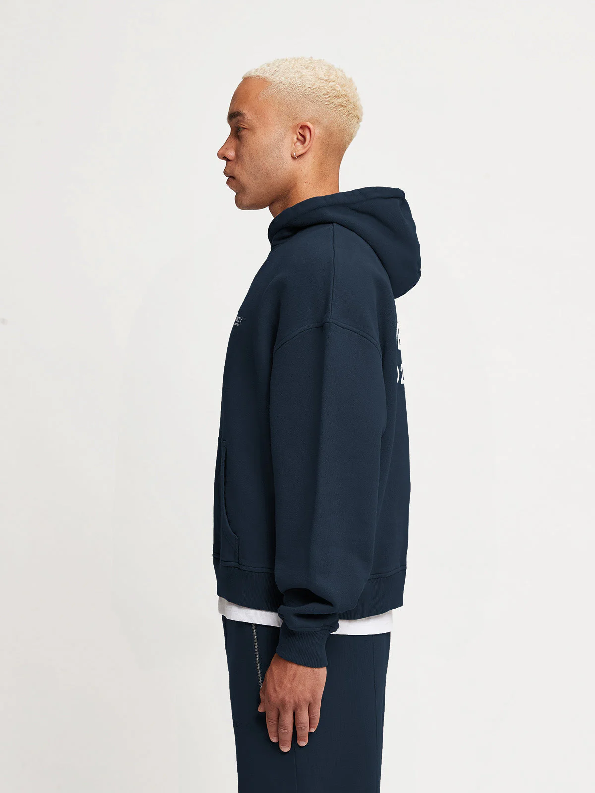 CREATIVE DEPT ZIP HOODIE - NAVY - Image 5