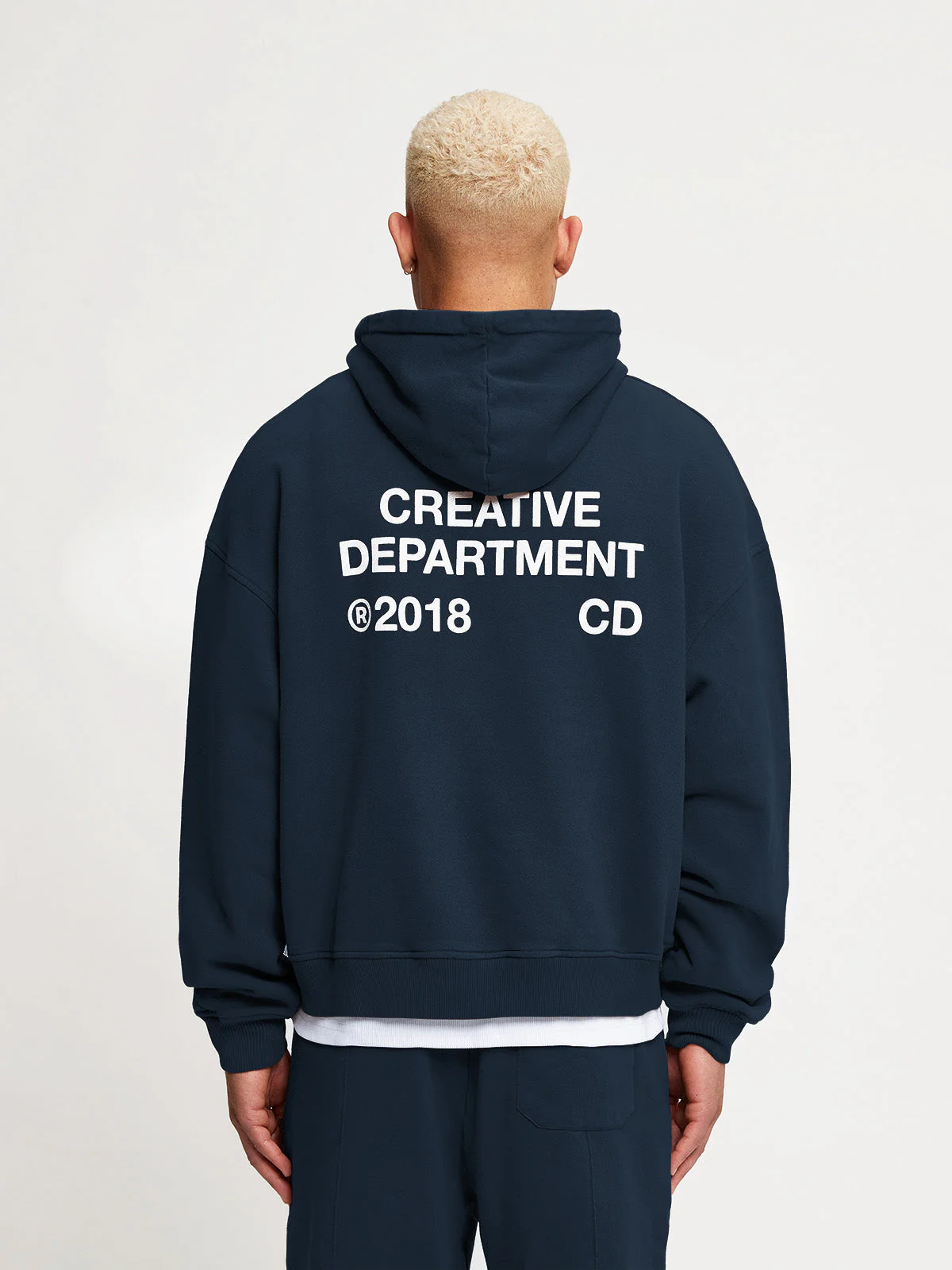 CREATIVE DEPT ZIP HOODIE - NAVY - Image 6