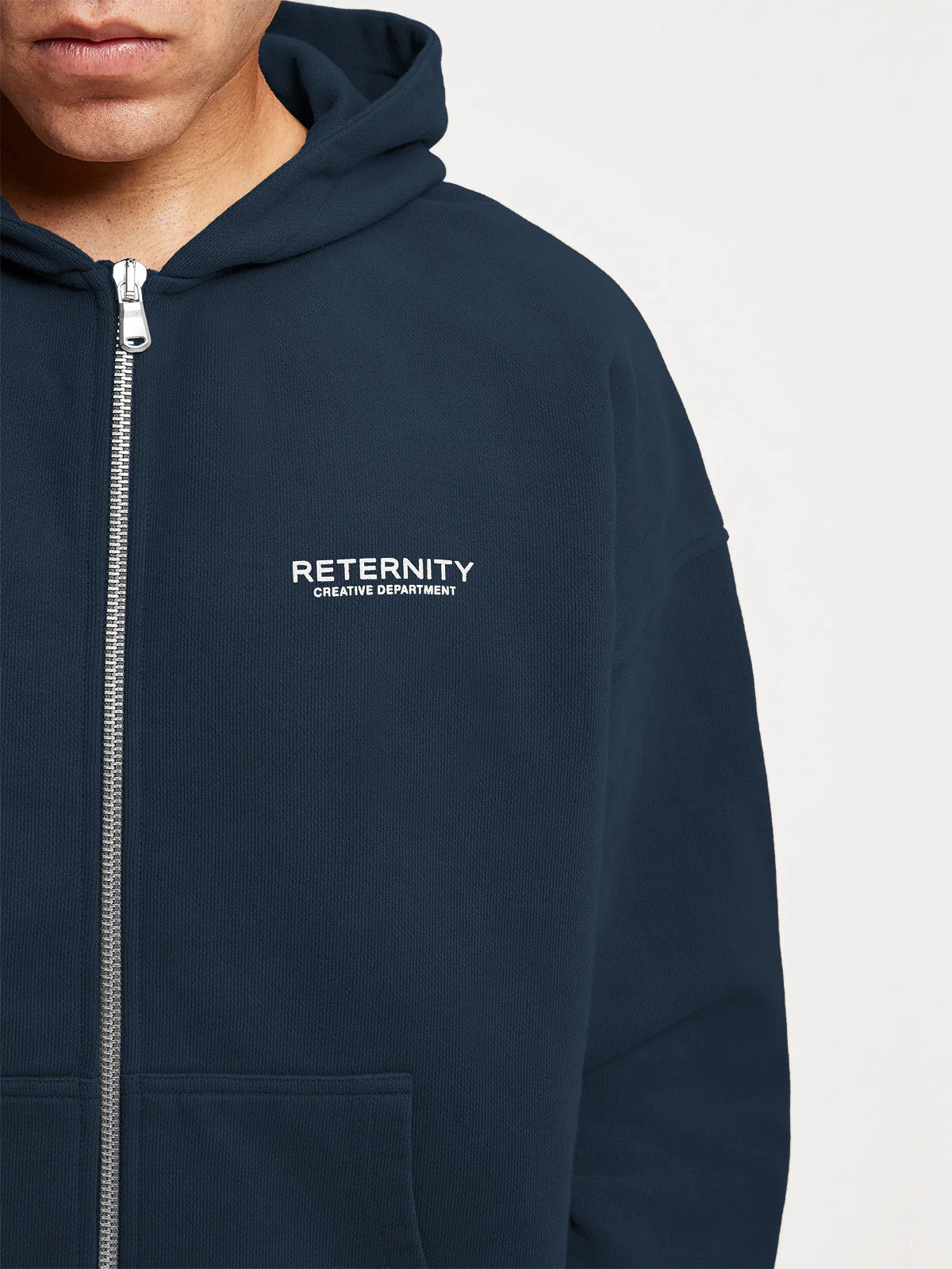 CREATIVE DEPT ZIP HOODIE - NAVY - Image 7