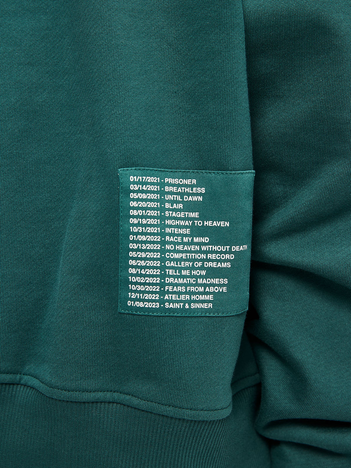 ZIP HOODIE OFFICIAL UNIFORM - GREEN/IVORY - Image 8